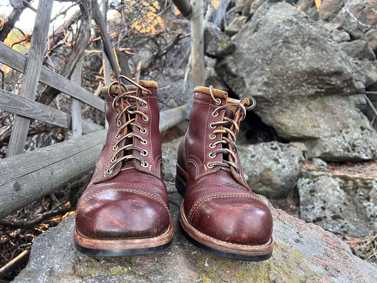 Photo by TelemarkTumalo on April 4, 2026 of the Kustom Kraft Model 1 in Kobel Russet Harness.
