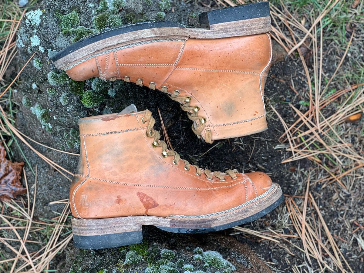 Photo by TelemarkTumalo on January 1, 2025 of the Sagara Cordmaster in Maryam Natural Horsebutt.