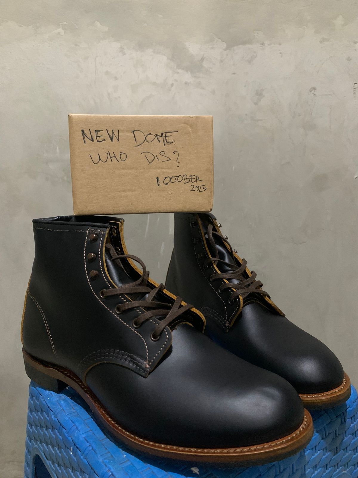 Photo by henrylaurensius33 on October 1, 2025 of the Redwing 9060 Type 1 Service Boot in S.B. Foot Black Klondike.