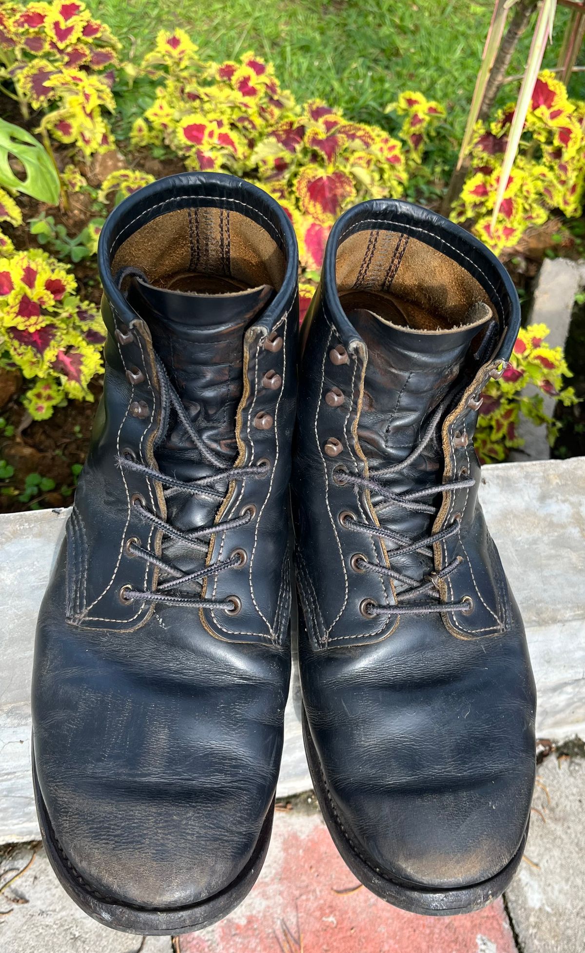 Photo by henrylaurensius33 on April 5, 2026 of the Redwing 9060 Type 1 Service Boot in S.B. Foot Black Klondike.