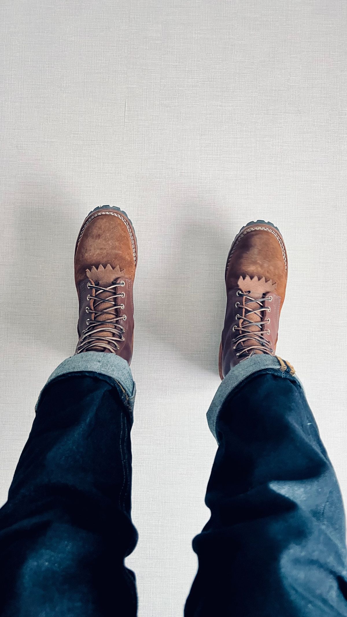 Photo by butcheredman on October 4, 2024 of the Nicks BuilderPro in Seidel 1964 Brown & Seidel 1964 Brown Roughout.