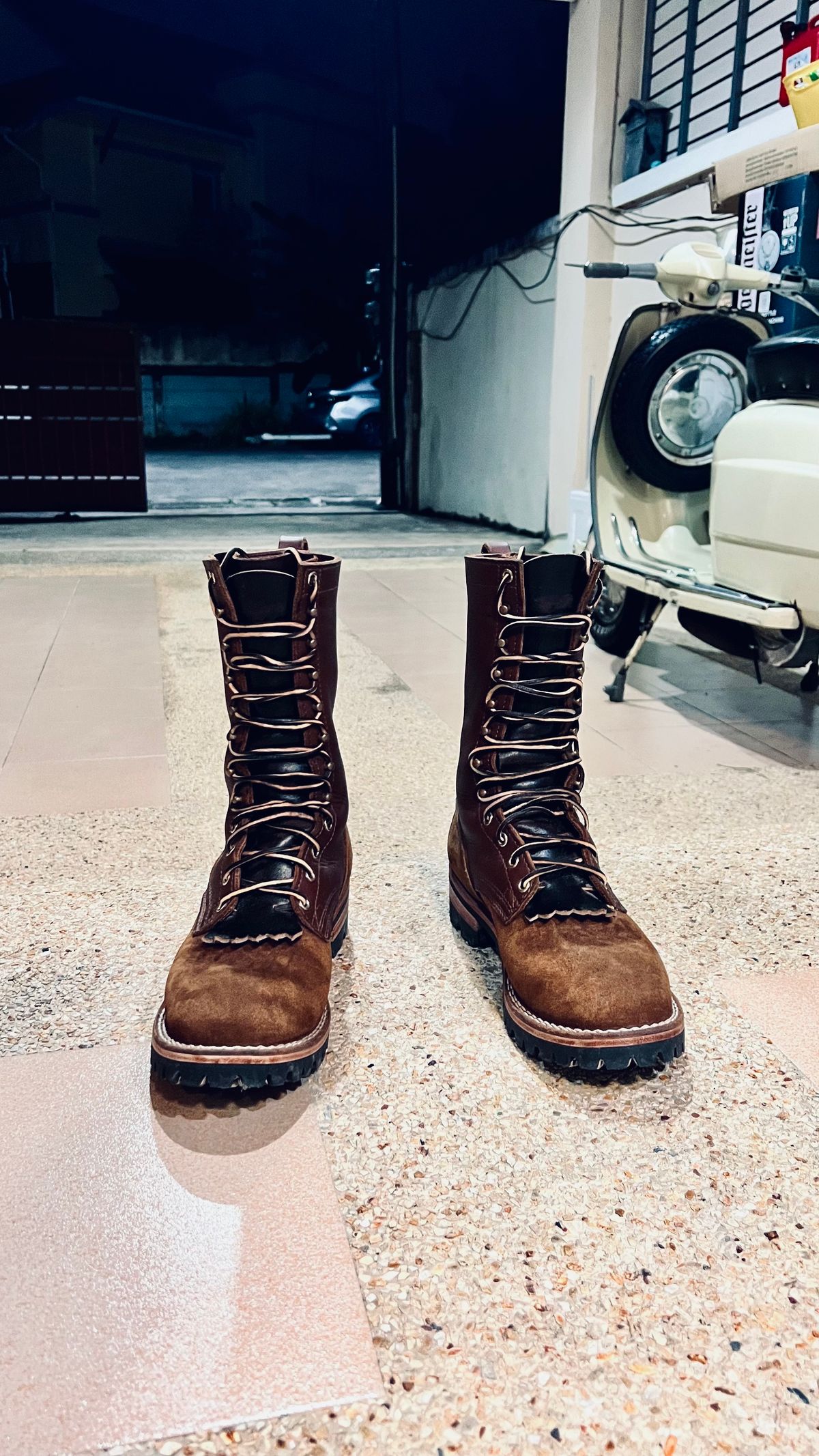 Photo by butcheredman on September 1, 2024 of the Nicks BuilderPro in Seidel 1964 Brown & Seidel 1964 Brown Roughout.