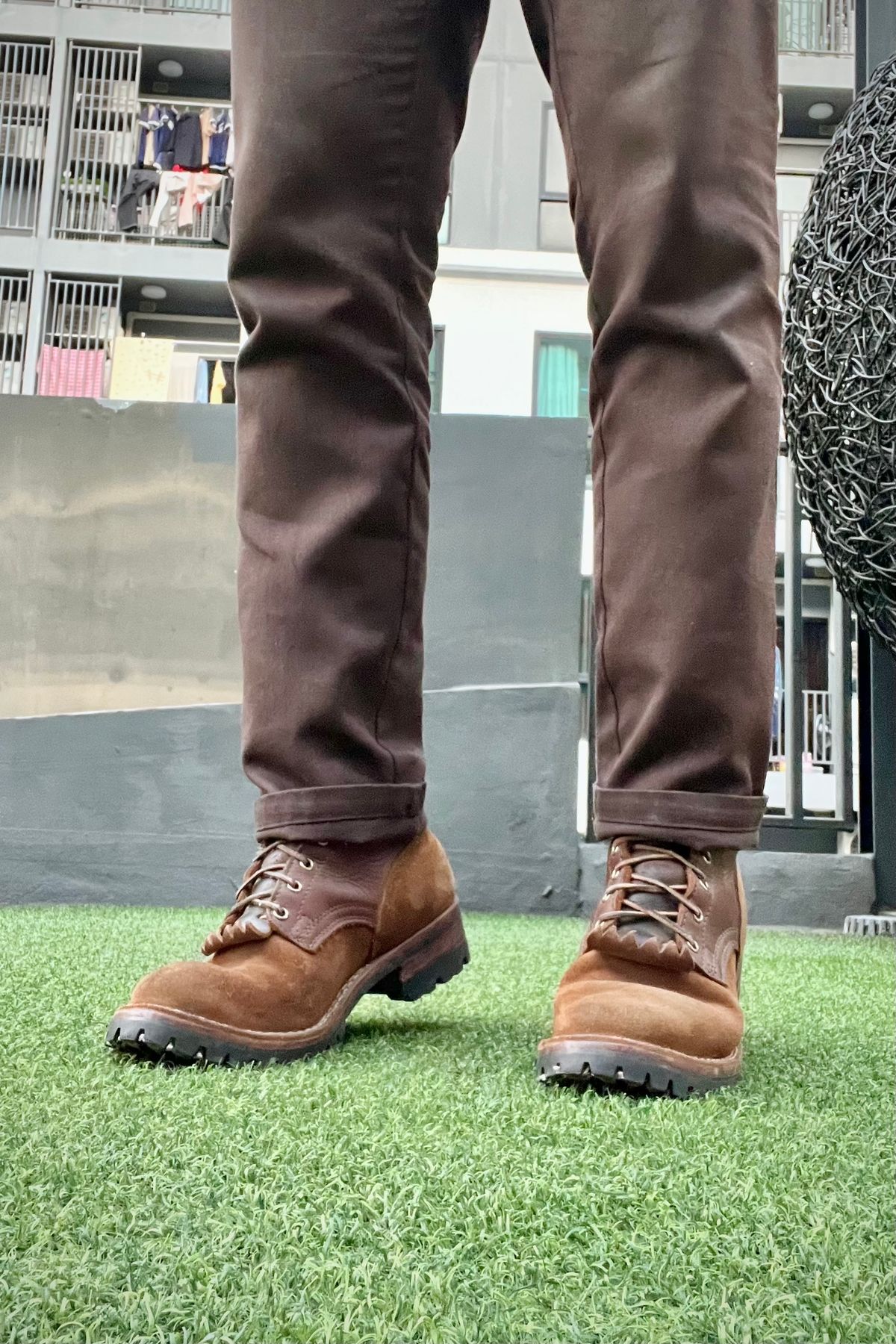 Photo by butcheredman on February 5, 2025 of the Nicks BuilderPro in Seidel 1964 Brown & Seidel 1964 Brown Roughout.