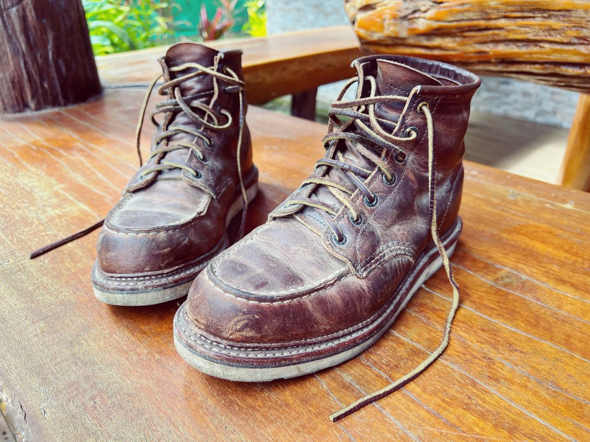 Photo by butcheredman on January 4, 2022 of the Red Wing 1907 in S.B. Foot Copper Rough and Tough.