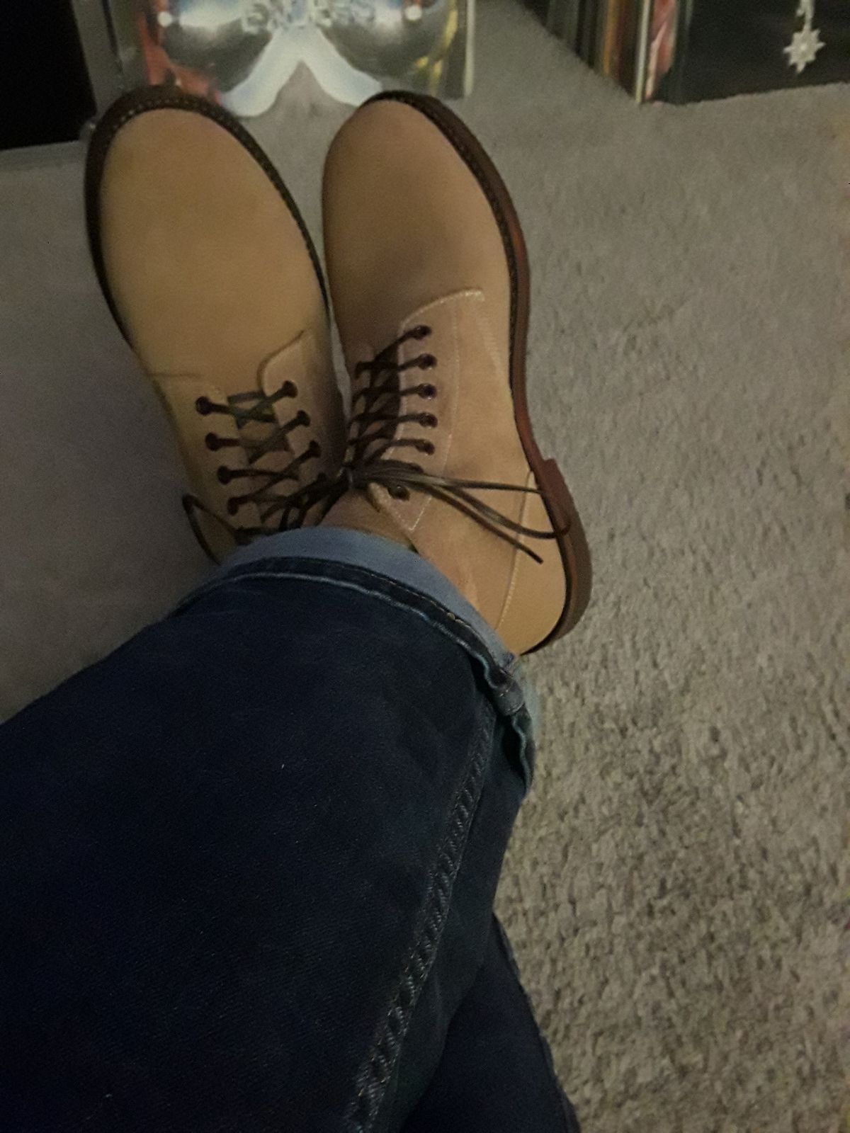 Photo by Natural1 on December 15, 2024 of the Oak Street Bootmakers Field Boot in Horween Natural Chromexcel Roughout.