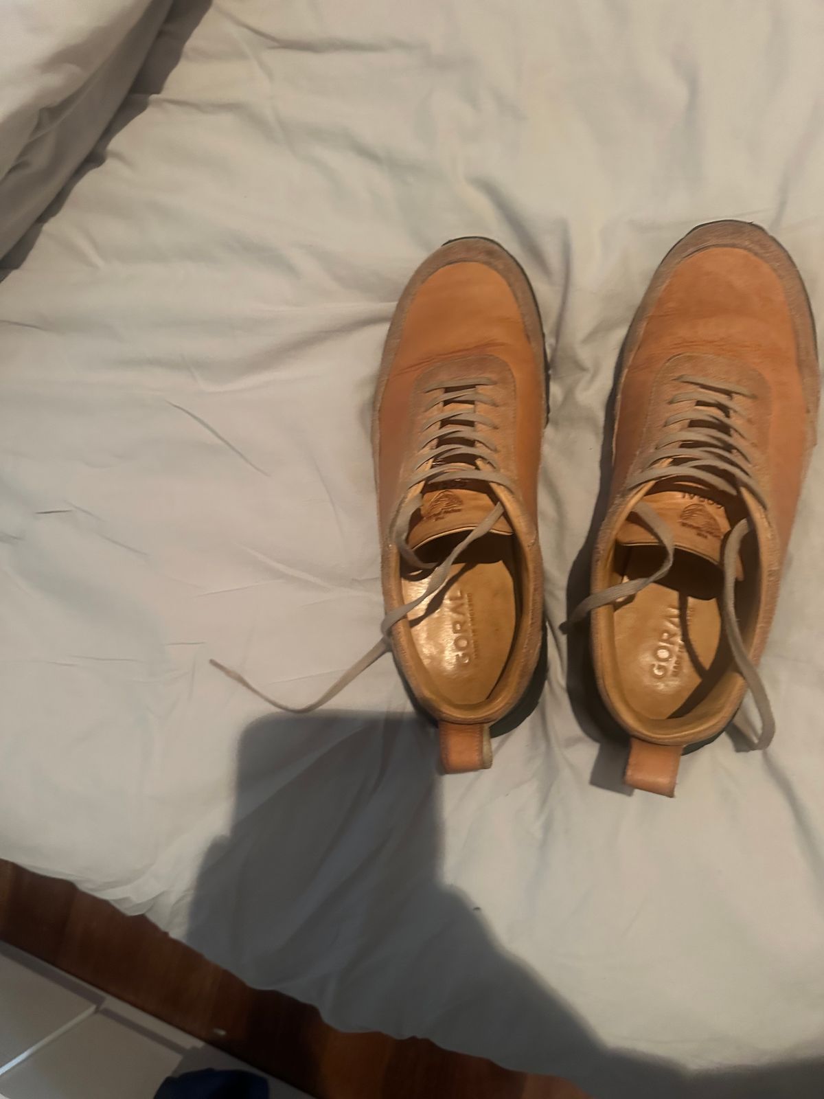 Photo by aussiebootboy on November 20, 2025 of the Goral Samara in Maryam Natural Veg Tan.