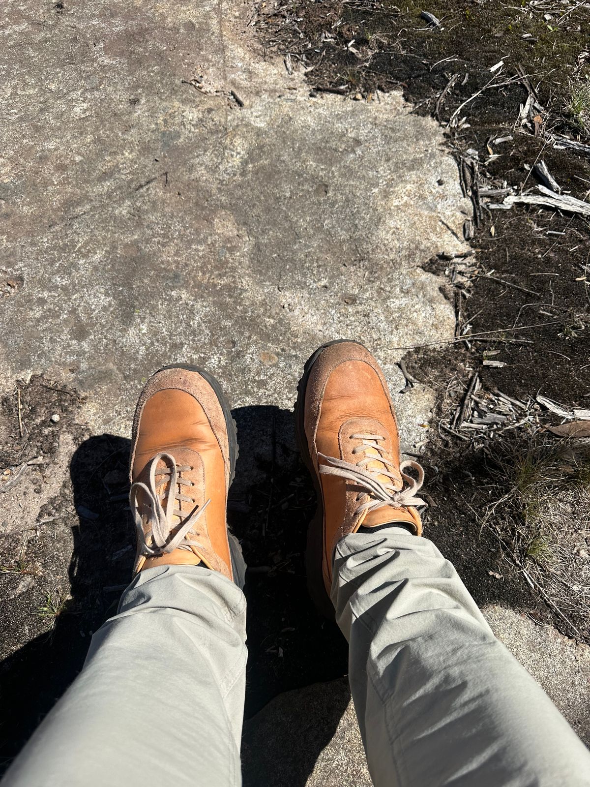 Photo by aussiebootboy on January 1, 2026 of the Goral Samara in Maryam Natural Veg Tan.
