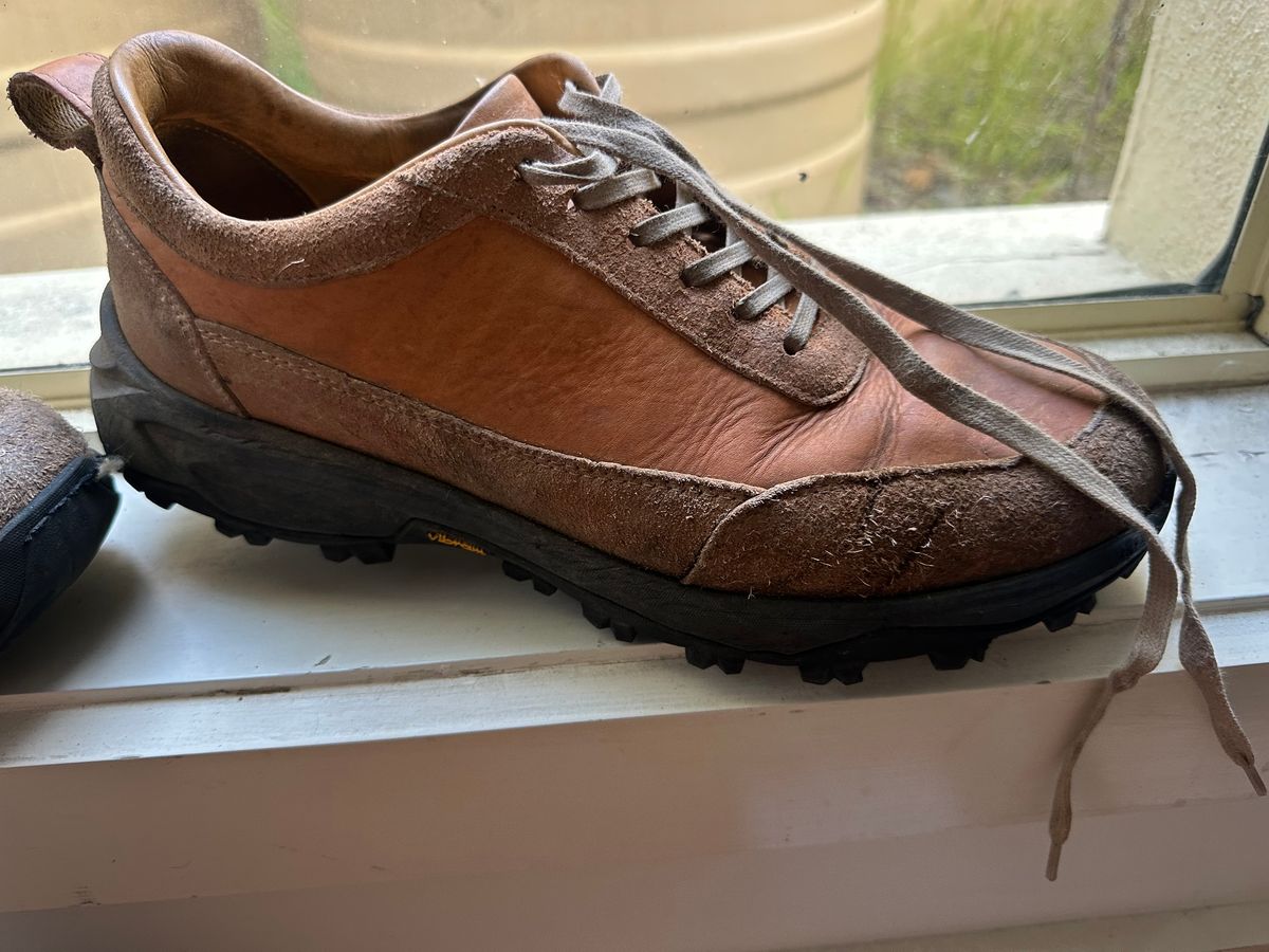 Photo by aussiebootboy on January 2, 2026 of the Goral Samara in Maryam Natural Veg Tan.