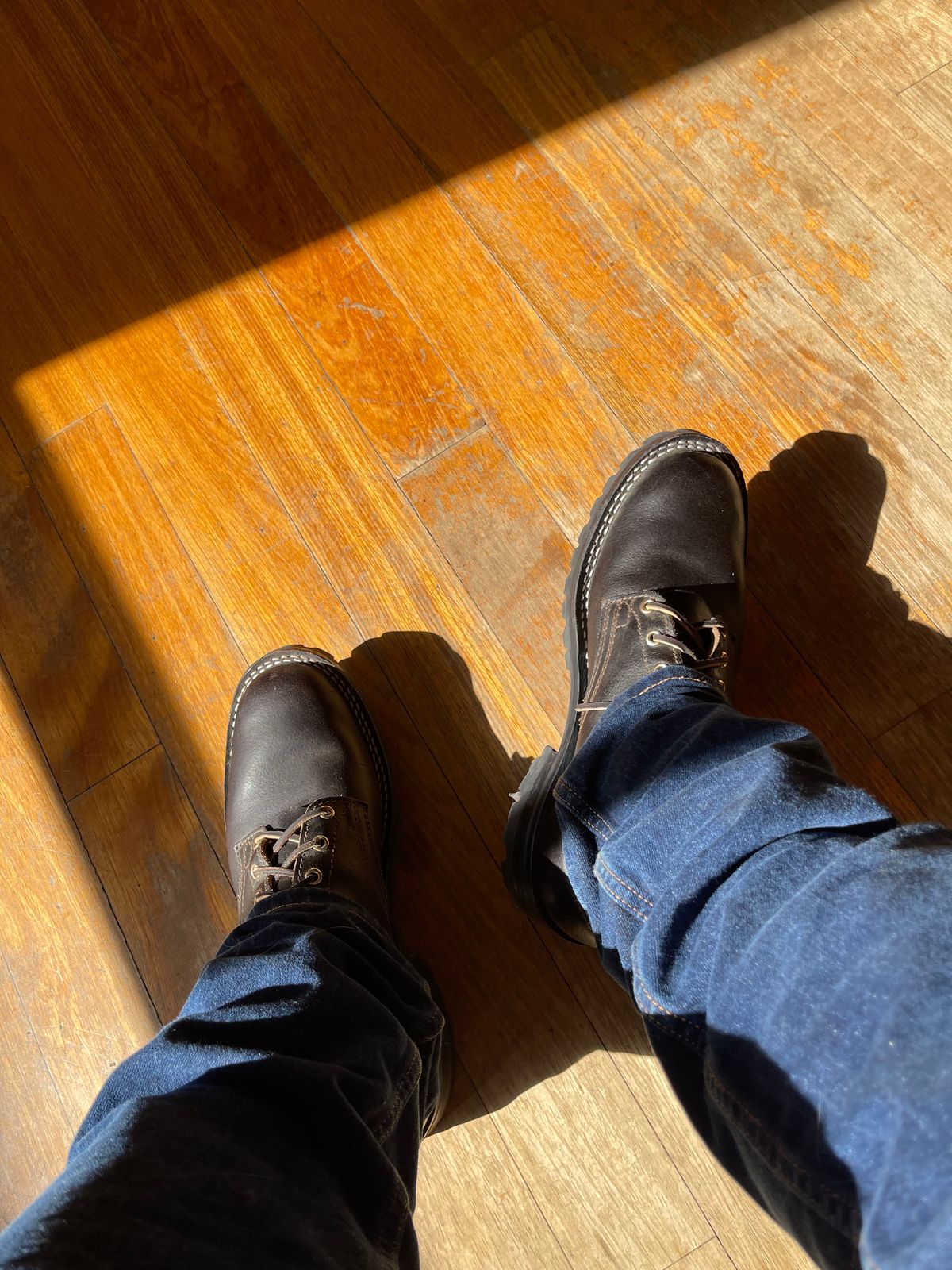 Photo by aussiebootboy on February 17, 2025 of the Nicks X Parkhurst V3 in Horween Brown Waxed Flesh.
