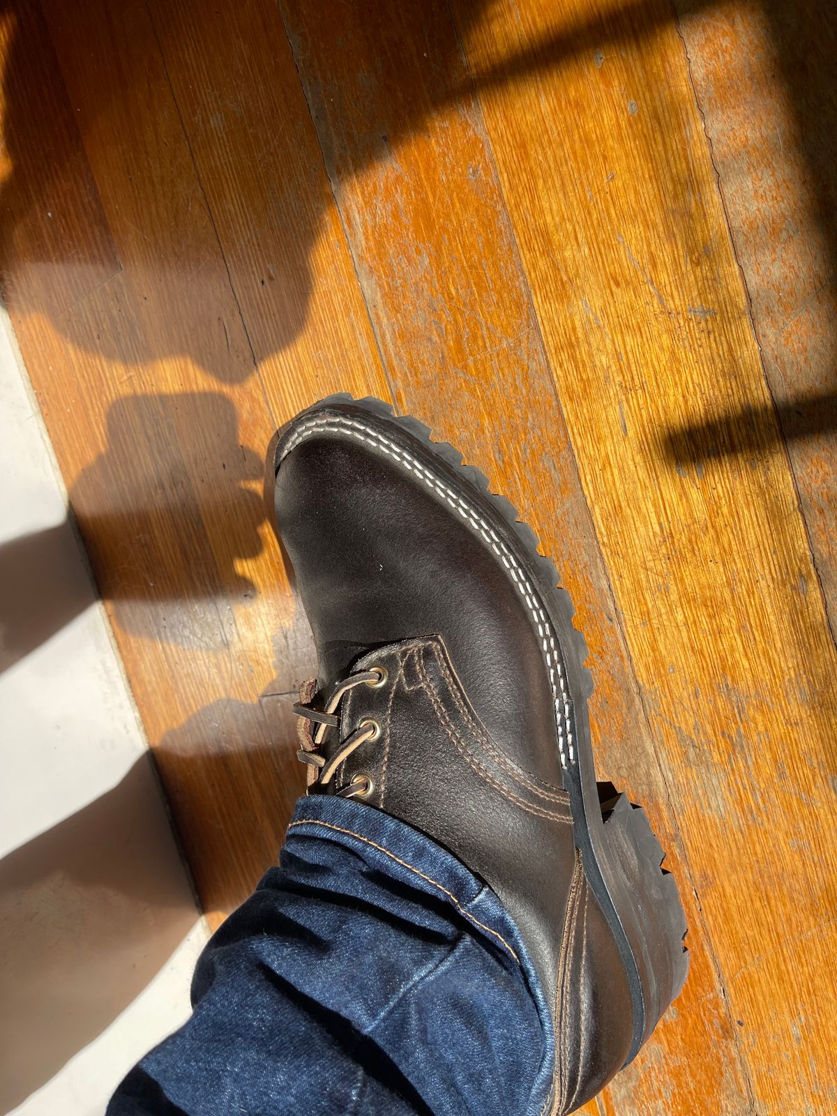 Photo by aussiebootboy on February 17, 2025 of the Nicks X Parkhurst V3 in Horween Brown Waxed Flesh.