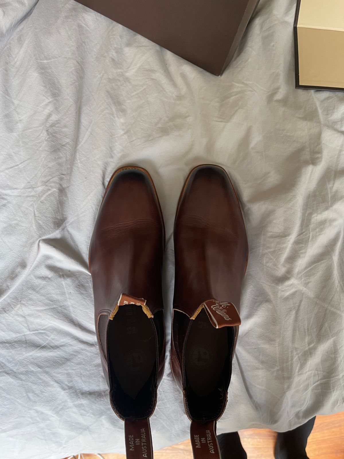 Photo by aussiebootboy on March 2, 2025 of the R.M. Williams Chinchilla in Burnished European crust leather.