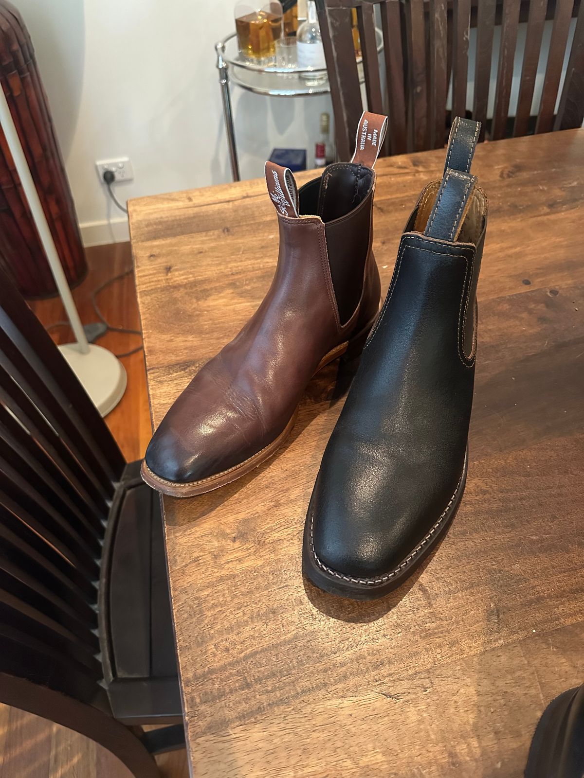 Photo by aussiebootboy on January 12, 2026 of the R.M. Williams Chinchilla in Burnished European crust leather.