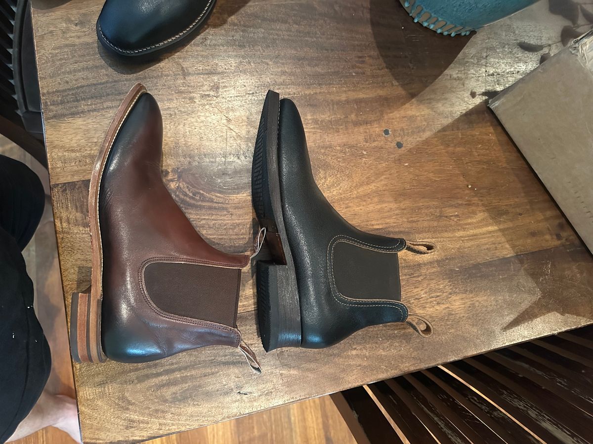 Photo by aussiebootboy on January 12, 2026 of the R.M. Williams Chinchilla in Burnished European crust leather.