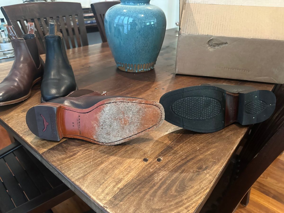 Photo by aussiebootboy on January 12, 2026 of the R.M. Williams Chinchilla in Burnished European crust leather.