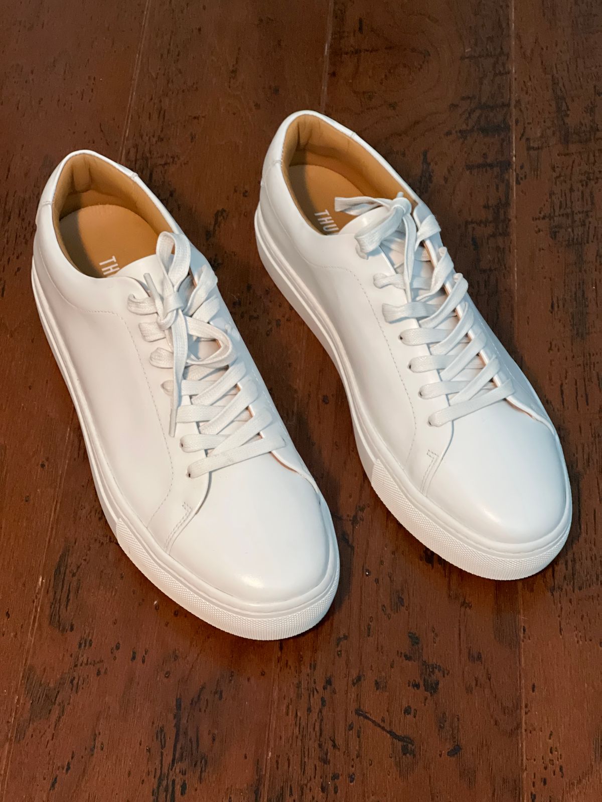 Photo by PatinaEnvy on May 5, 2024 of the Thursday Encore White in Whote Italian Napa Leather & Calf Skin Lining.