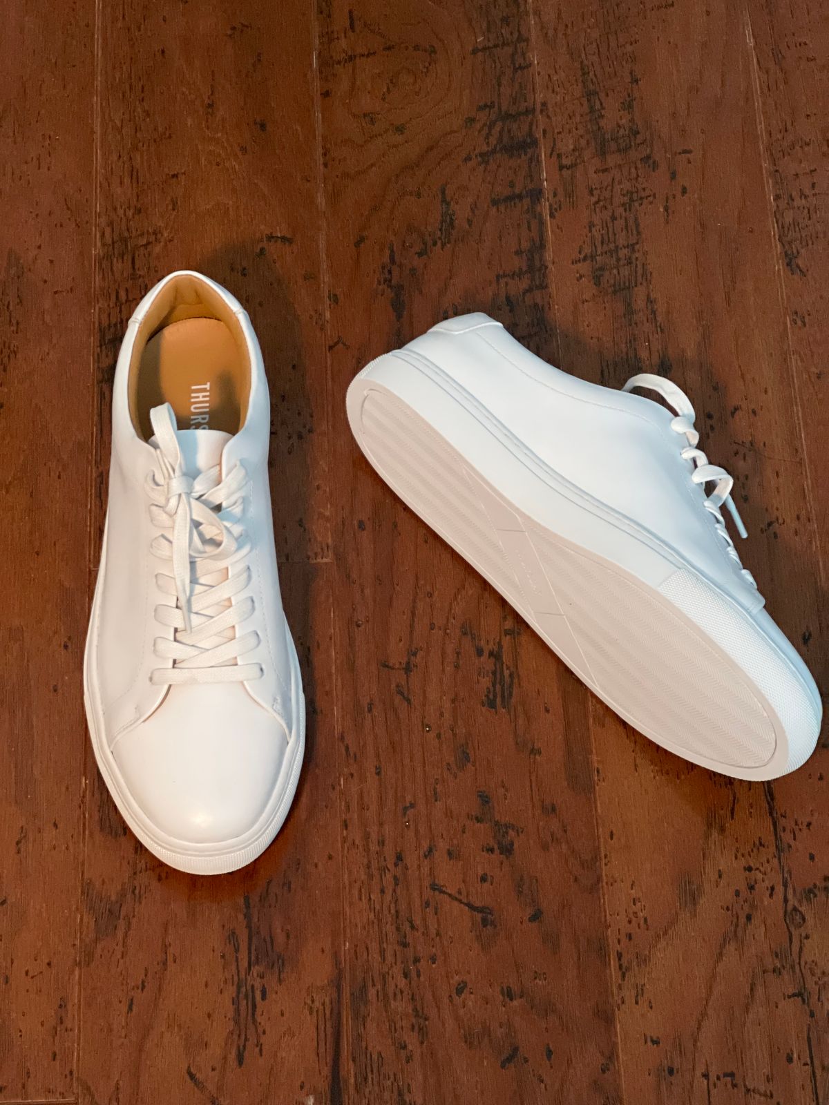 Photo by PatinaEnvy on May 5, 2024 of the Thursday Encore White in Whote Italian Napa Leather & Calf Skin Lining.