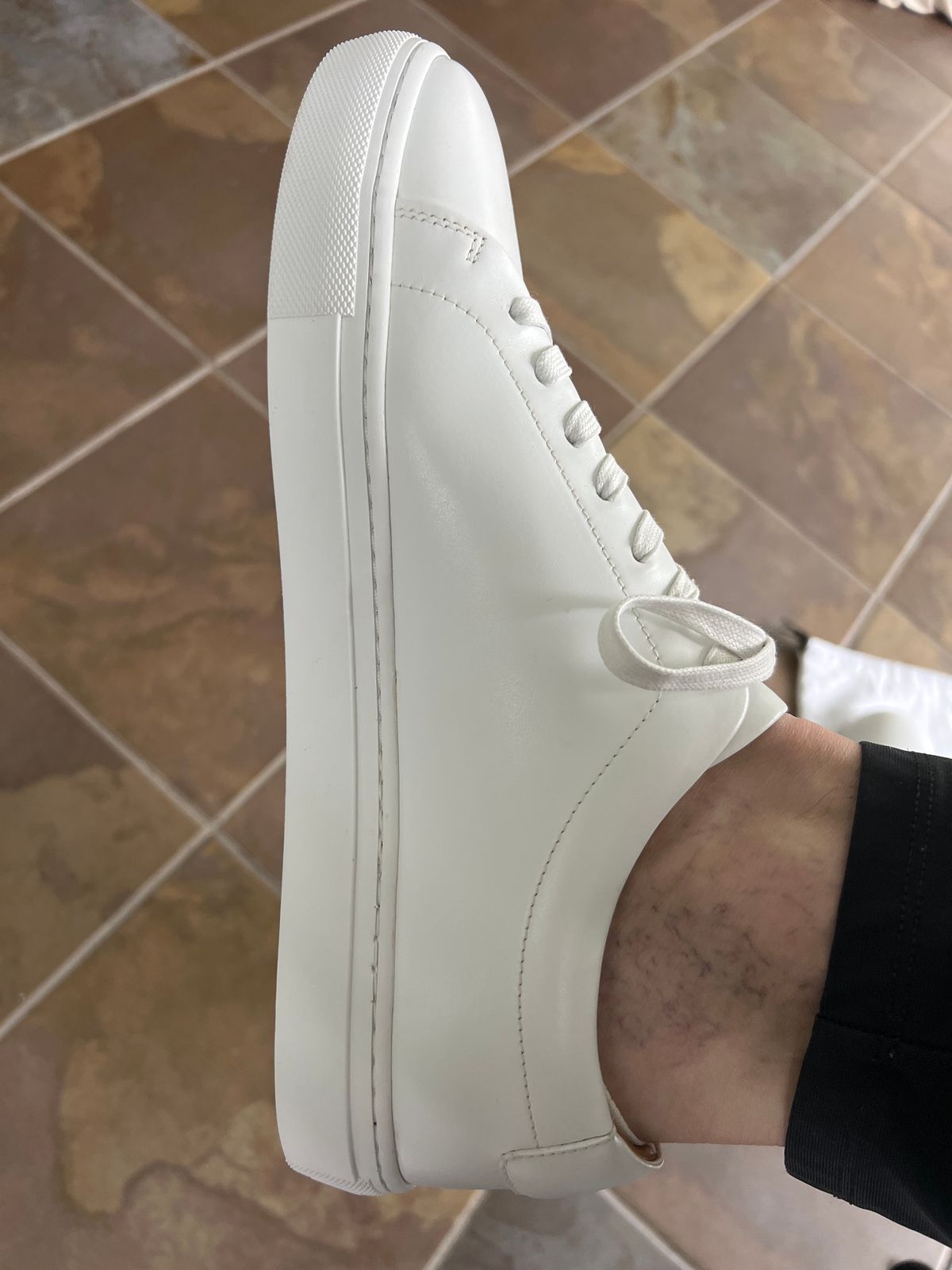 Photo by PatinaEnvy on May 6, 2024 of the Thursday Encore White in Whote Italian Napa Leather & Calf Skin Lining.