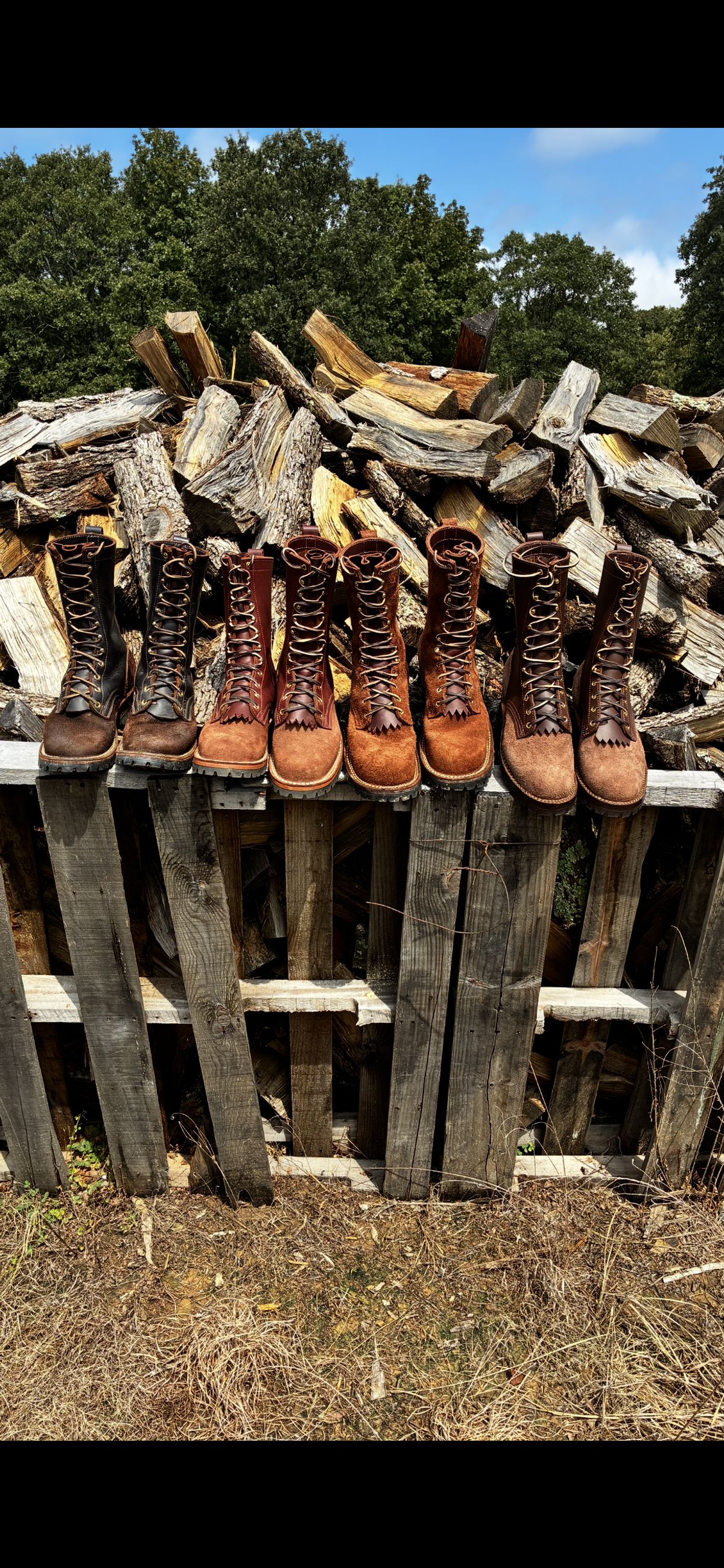 Photo by Dannymize on September 1, 2025 of the Frank's Boots Type 2 Highlander in Seidel Work Leather.