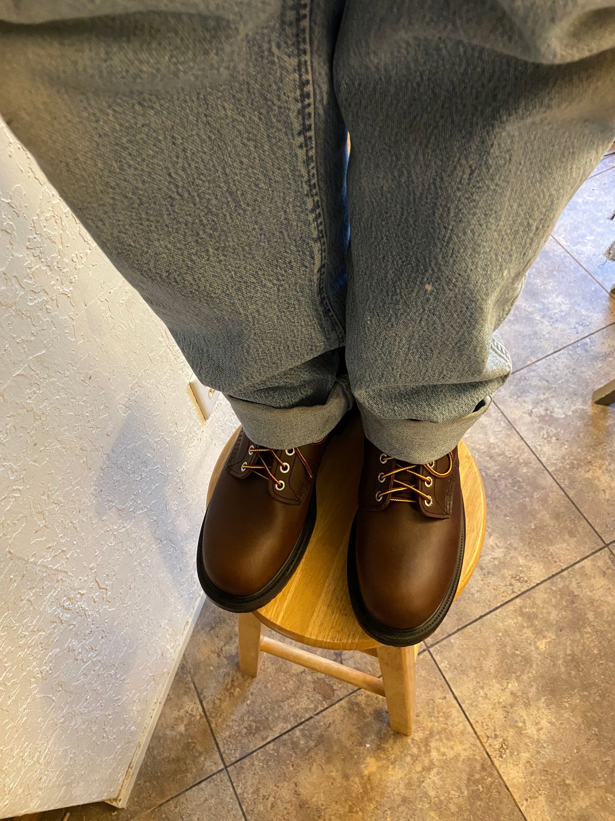 Photo by Dannymize on October 2, 2024 of the Red Wing 2233 in Full Grain Oiled.