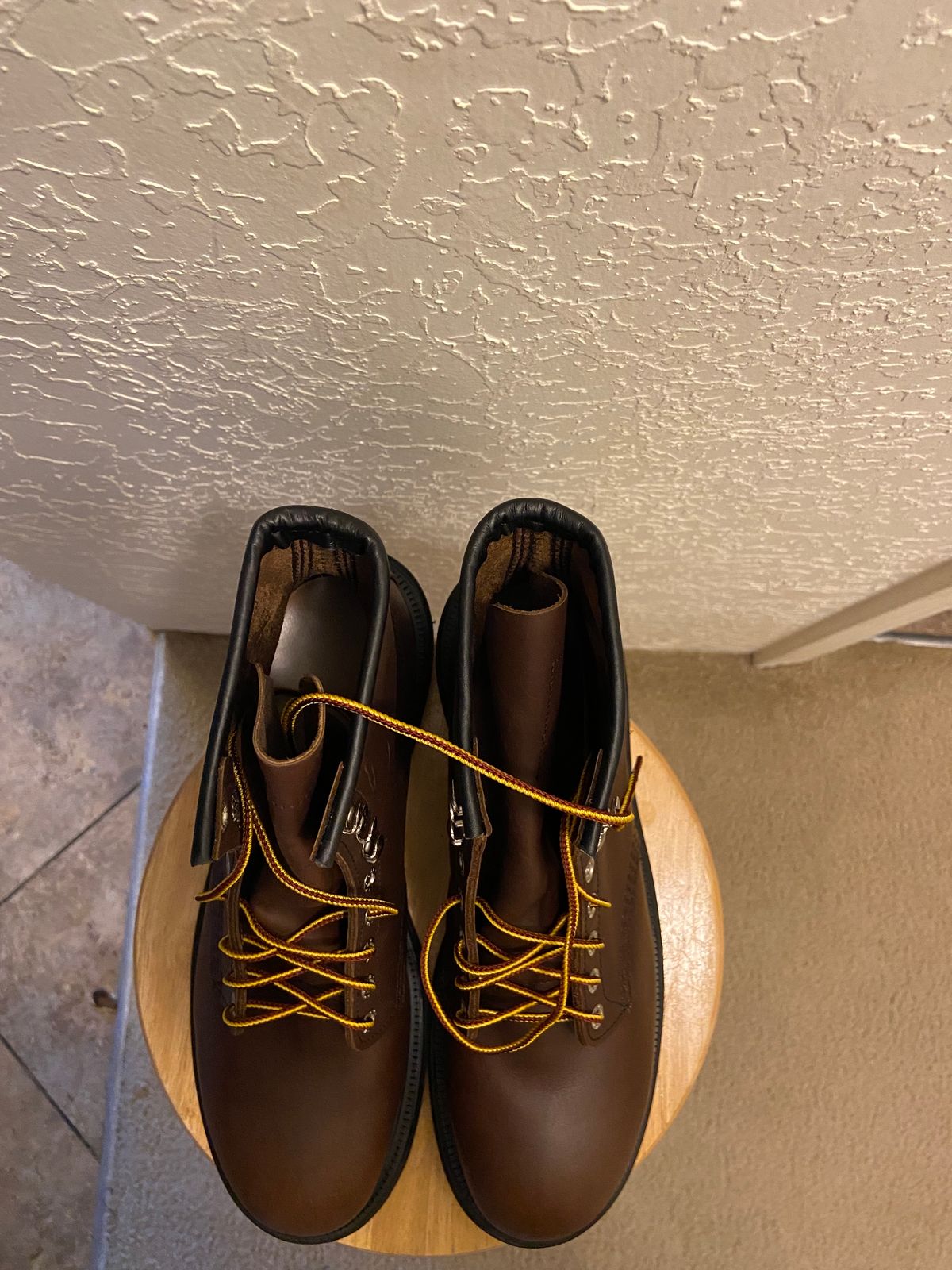 Photo by Dannymize on October 2, 2024 of the Red Wing 2233 in Full Grain Oiled.