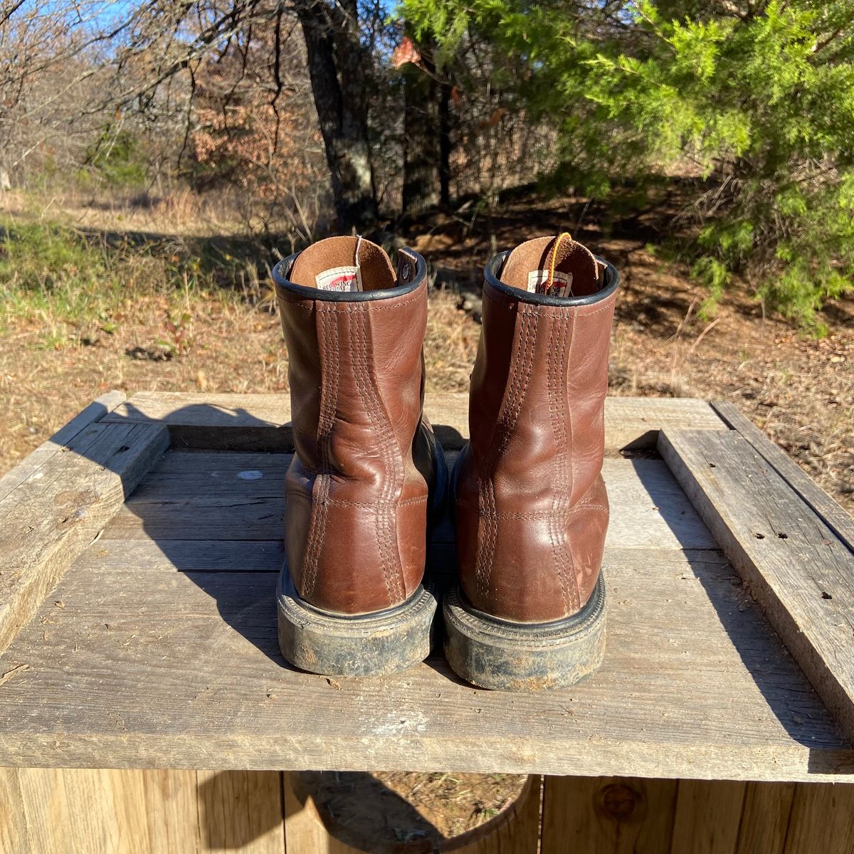 Photo by Dannymize on December 1, 2024 of the Red Wing 2233 in Full Grain Oiled.