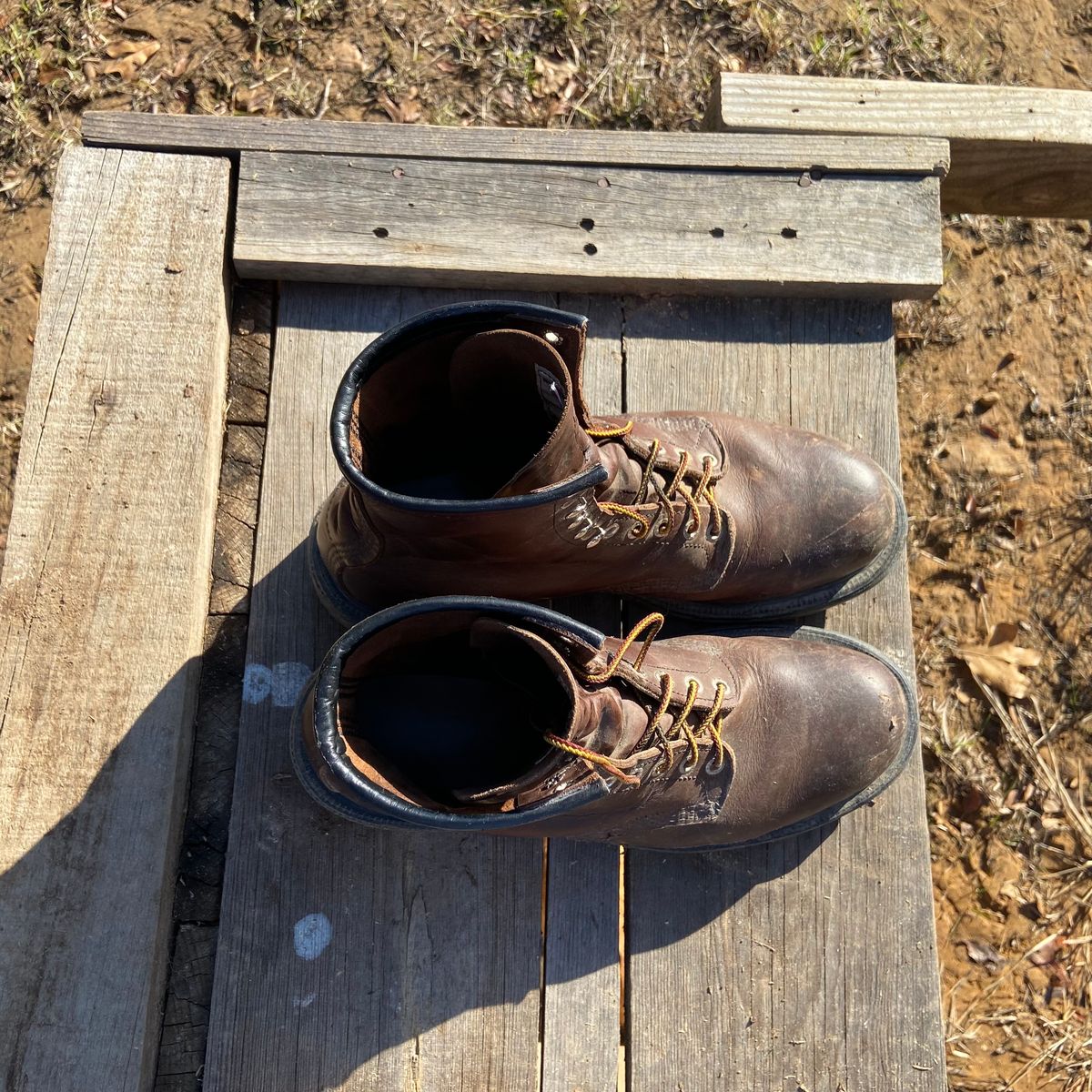 Photo by Dannymize on December 1, 2024 of the Red Wing 2233 in Full Grain Oiled.