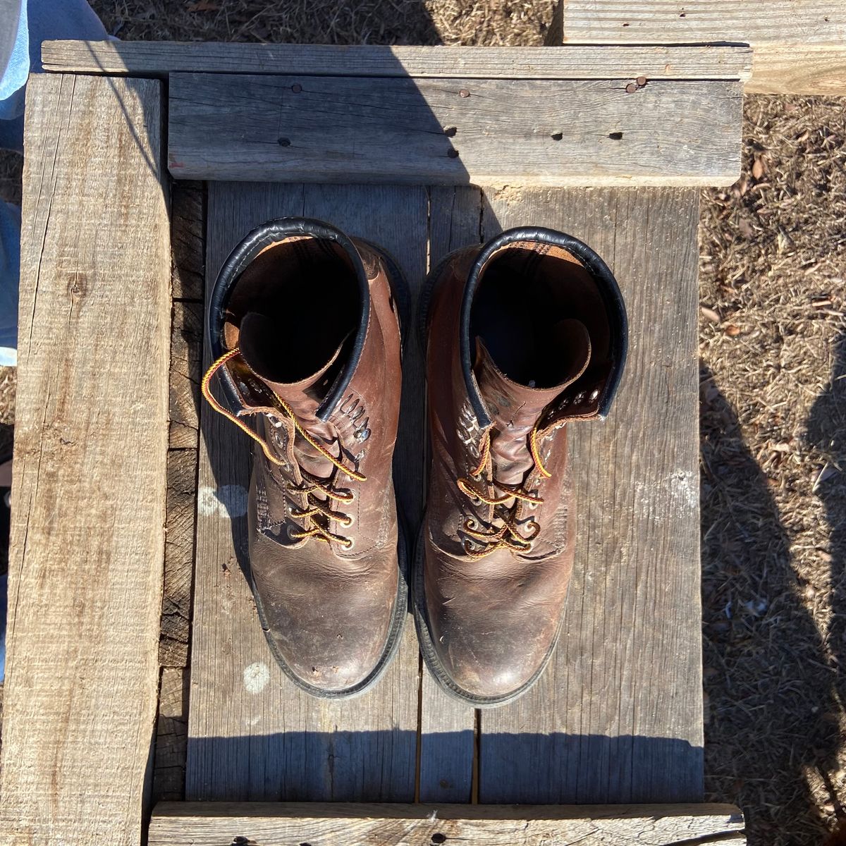 Photo by Dannymize on January 1, 2025 of the Red Wing 2233 in Full Grain Oiled.
