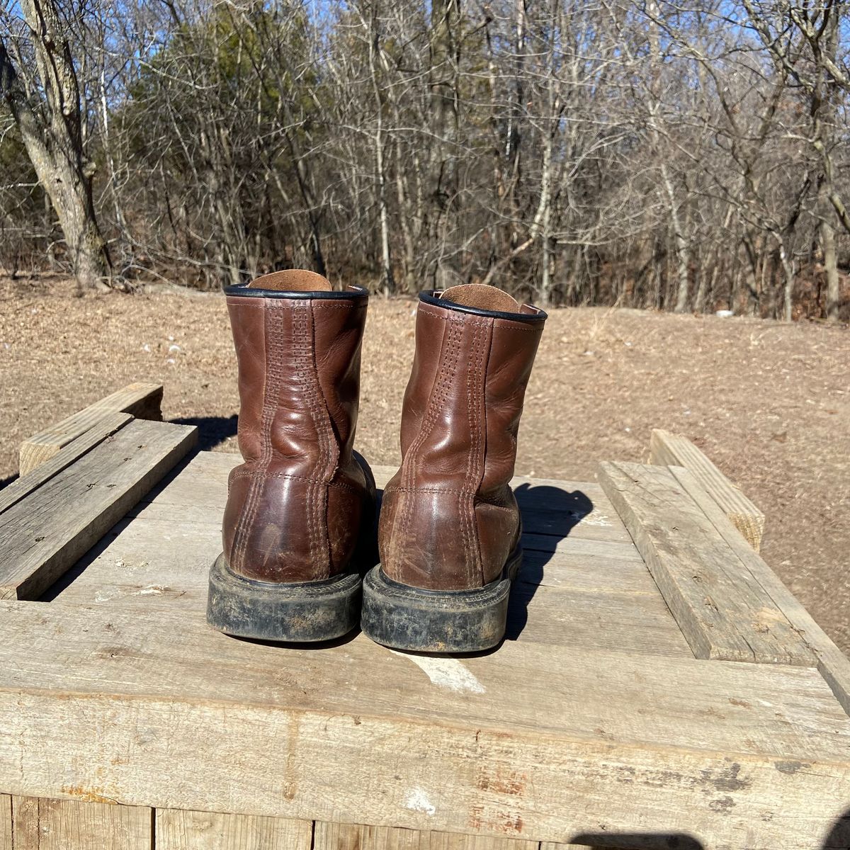 Photo by Dannymize on February 1, 2025 of the Red Wing 2233 in Full Grain Oiled.