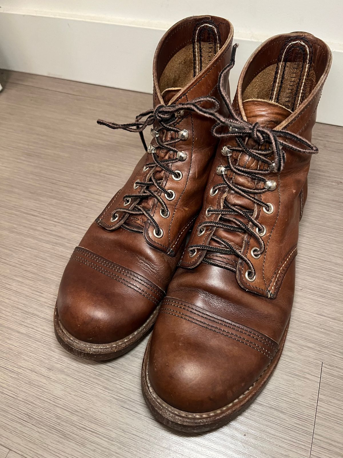 Photo by wyouwin on January 12, 2026 of the Red Wing Iron Ranger in S.B. Foot Amber Harness.