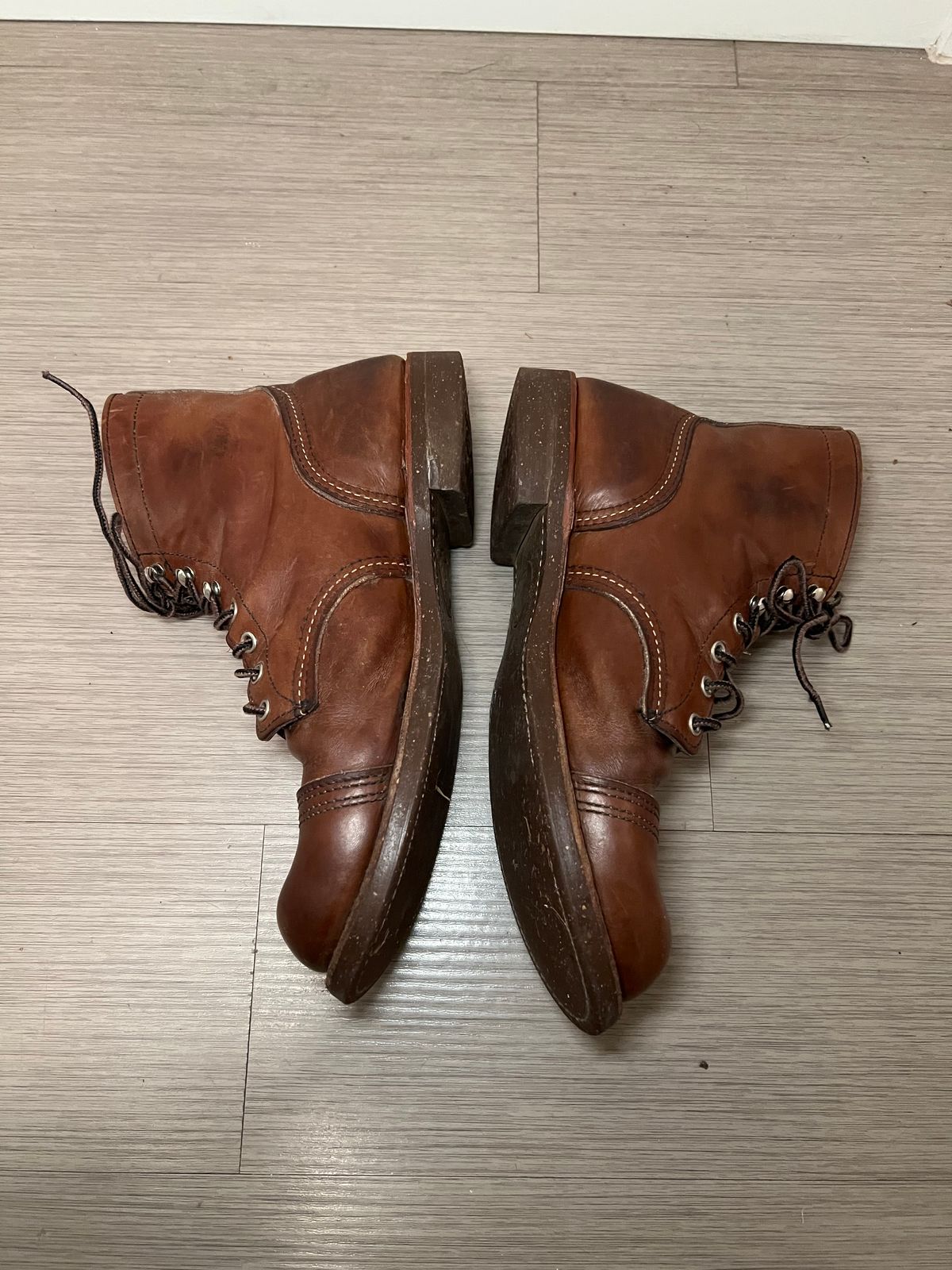 Photo by wyouwin on January 12, 2026 of the Red Wing Iron Ranger in S.B. Foot Amber Harness.