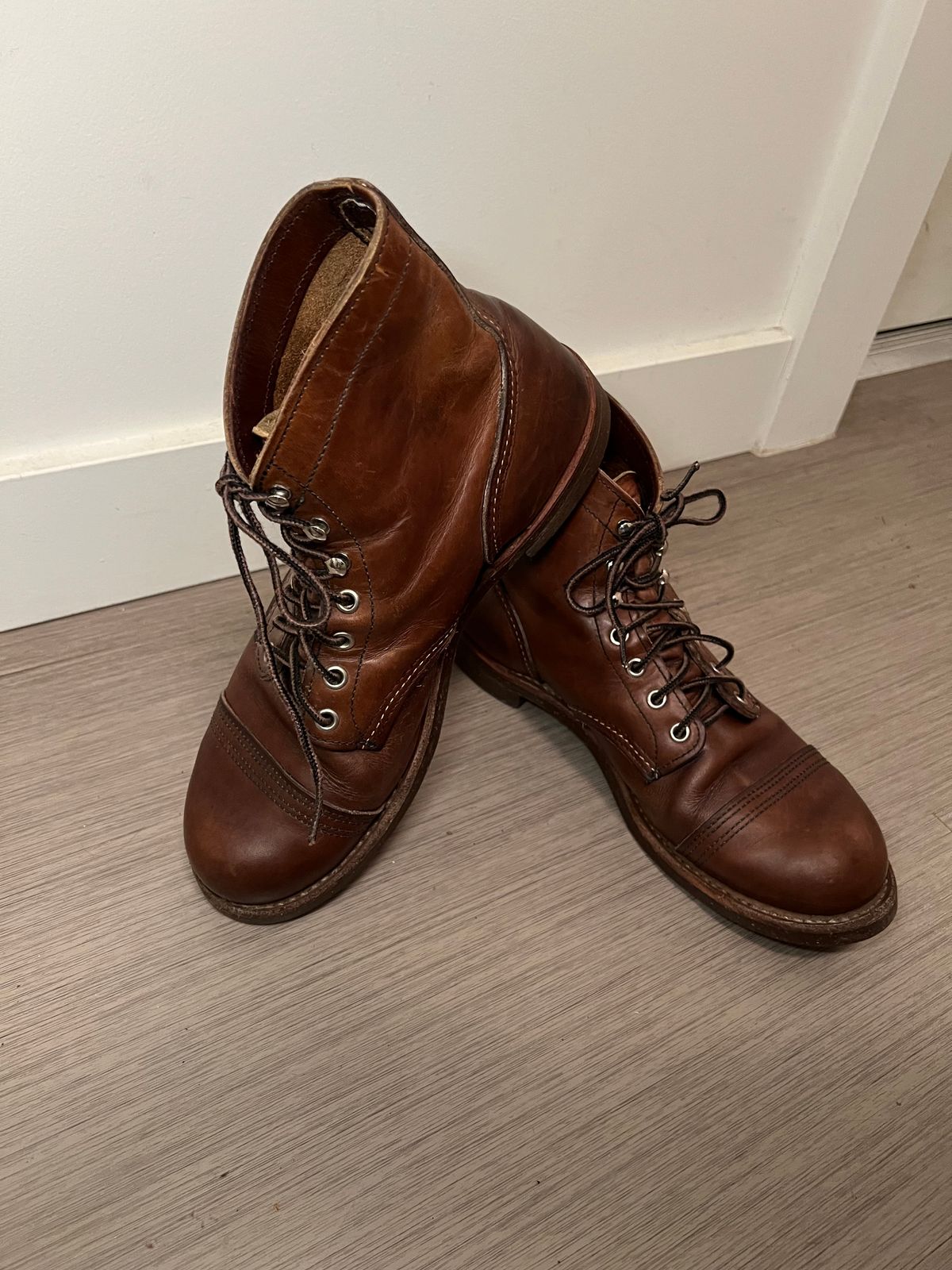 Photo by wyouwin on January 12, 2026 of the Red Wing Iron Ranger in S.B. Foot Amber Harness.