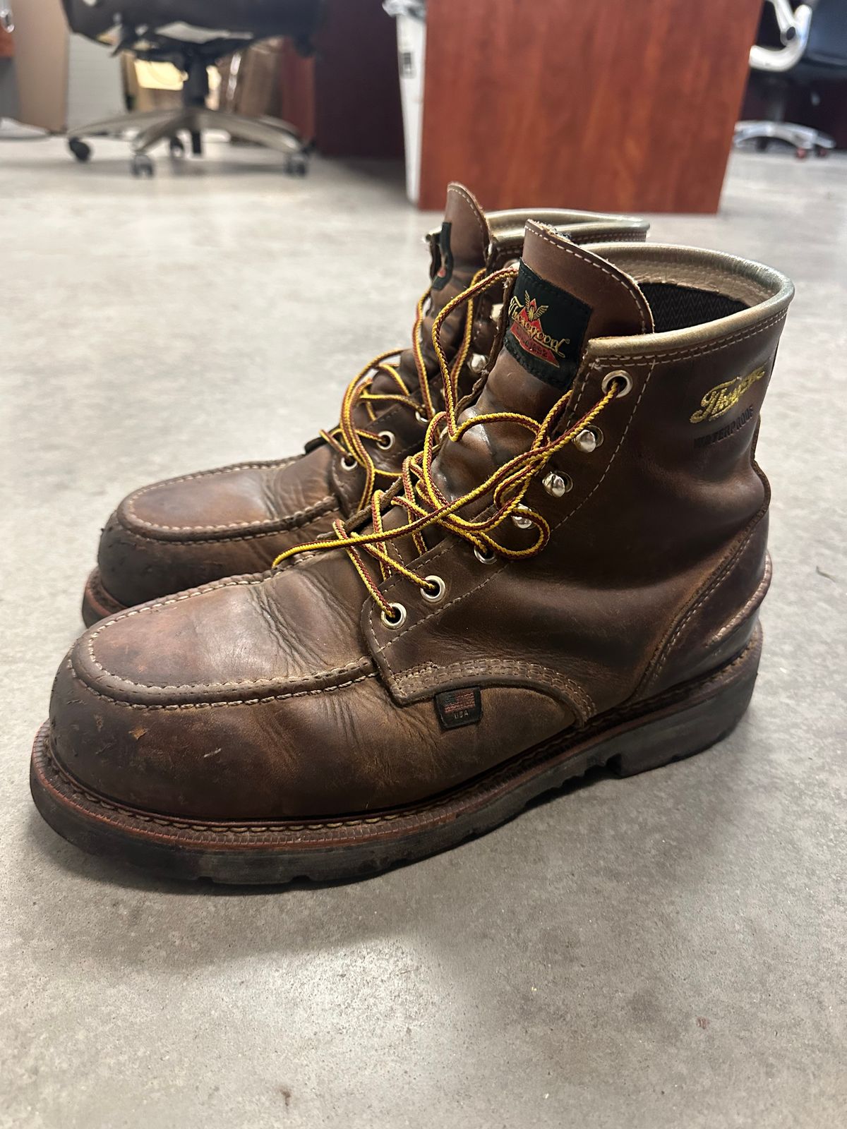 Photo by texas_ram on March 10, 2026 of the Thorogood 1957 Series 6" Moc Toe in Thorogood Crazy Horse.