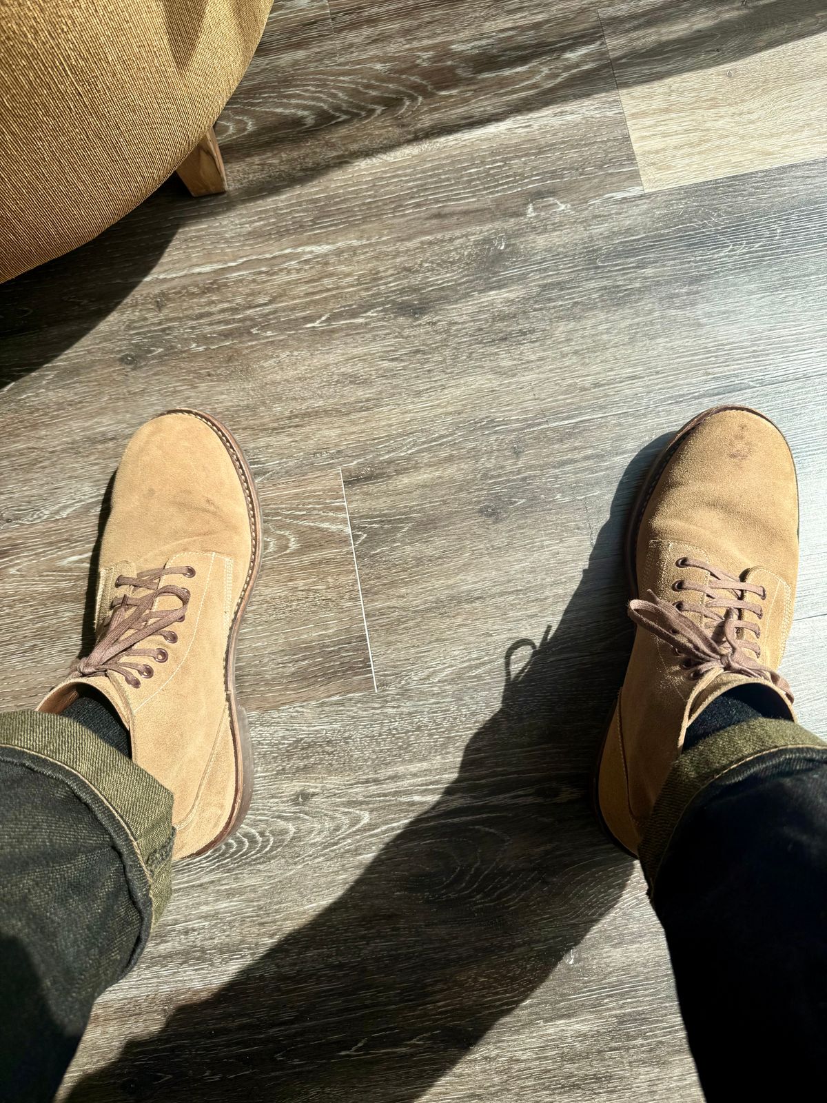 Photo by zeroremain on April 22, 2025 of the Oak Street Bootmakers Field Boot in Horween Natural Chromexcel Roughout.