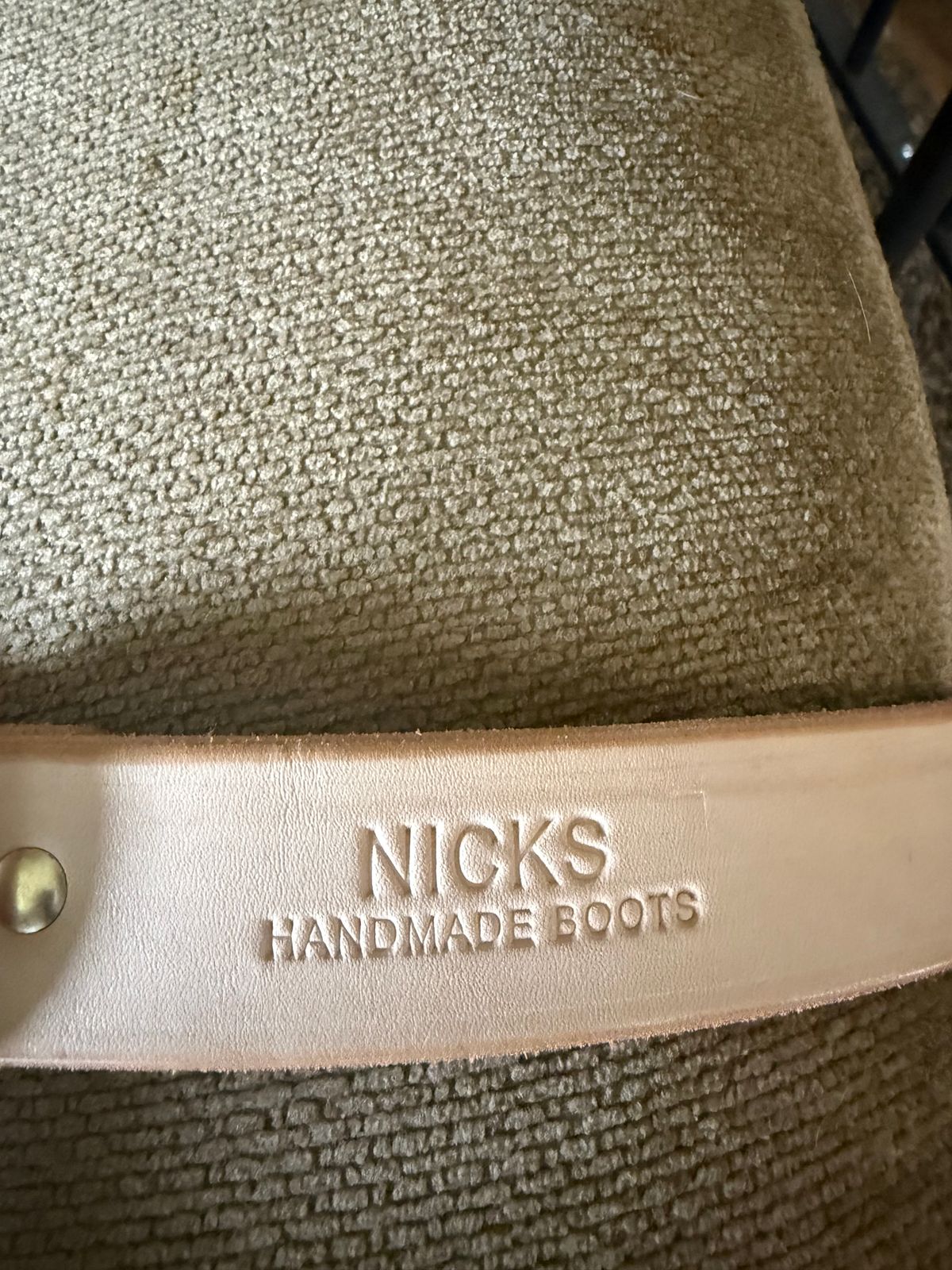 Photo by Mirswith95 on September 25, 2025 of the Nicks Work Belt in Wickett & Craig Natural Veg Tan.