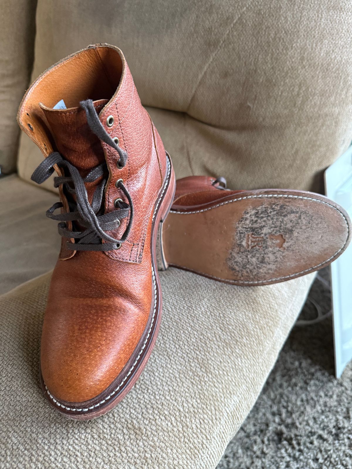 Photo by Mirswith95 on August 22, 2025 of the Caswell Boot Company Custom Model in Feral Swine.