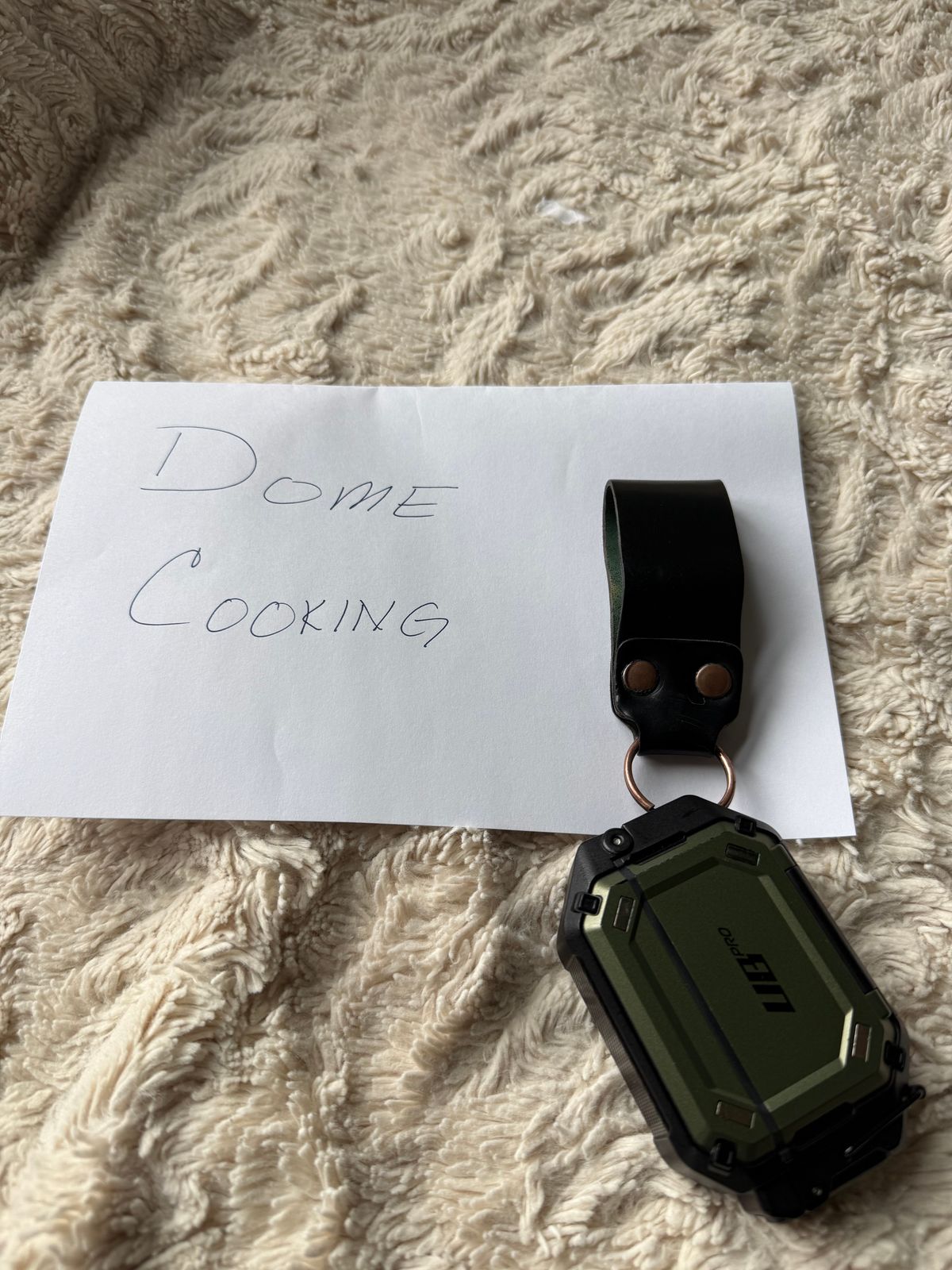 Photo by Mirswith95 on November 1, 2025 of the Ashland Leather Belt Loop Key Ring in Horween Black Shell Cordovan.