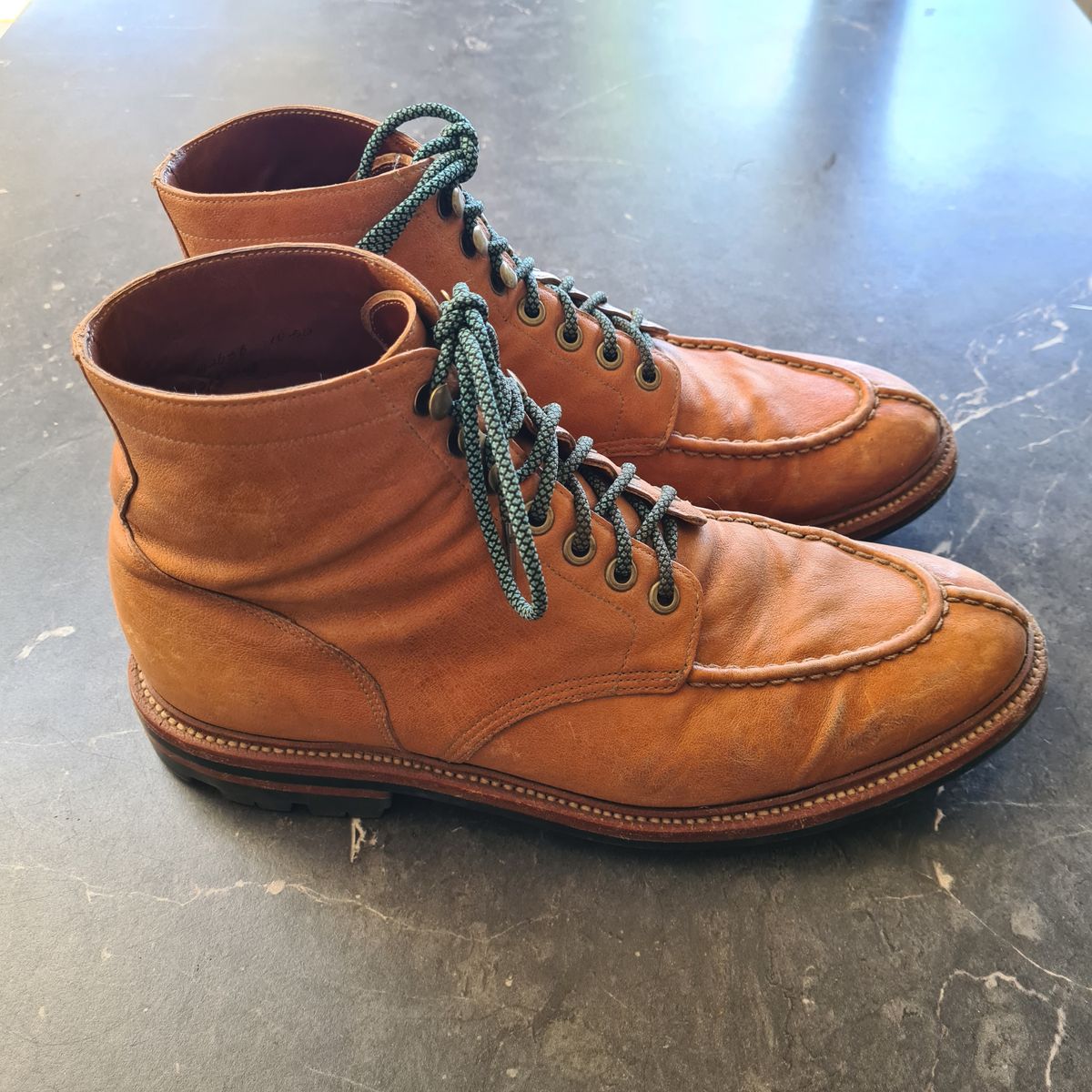 Photo by DownThunderdome on January 5, 2025 of the Grant Stone Ottawa Boot in Incas Natural Kangaroo.