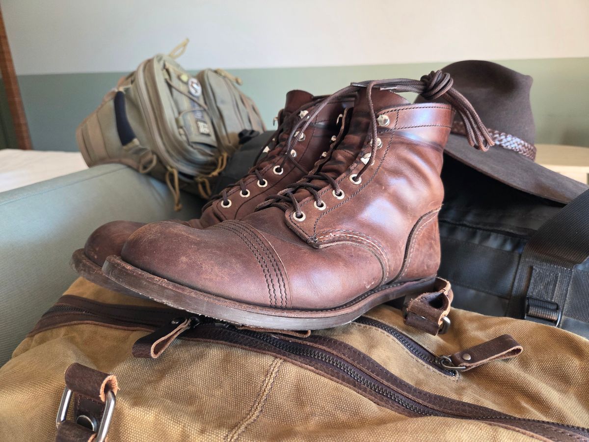 Photo by DownThunderdome on July 11, 2026 of the Red Wing Iron Ranger in S.B. Foot Amber Harness.