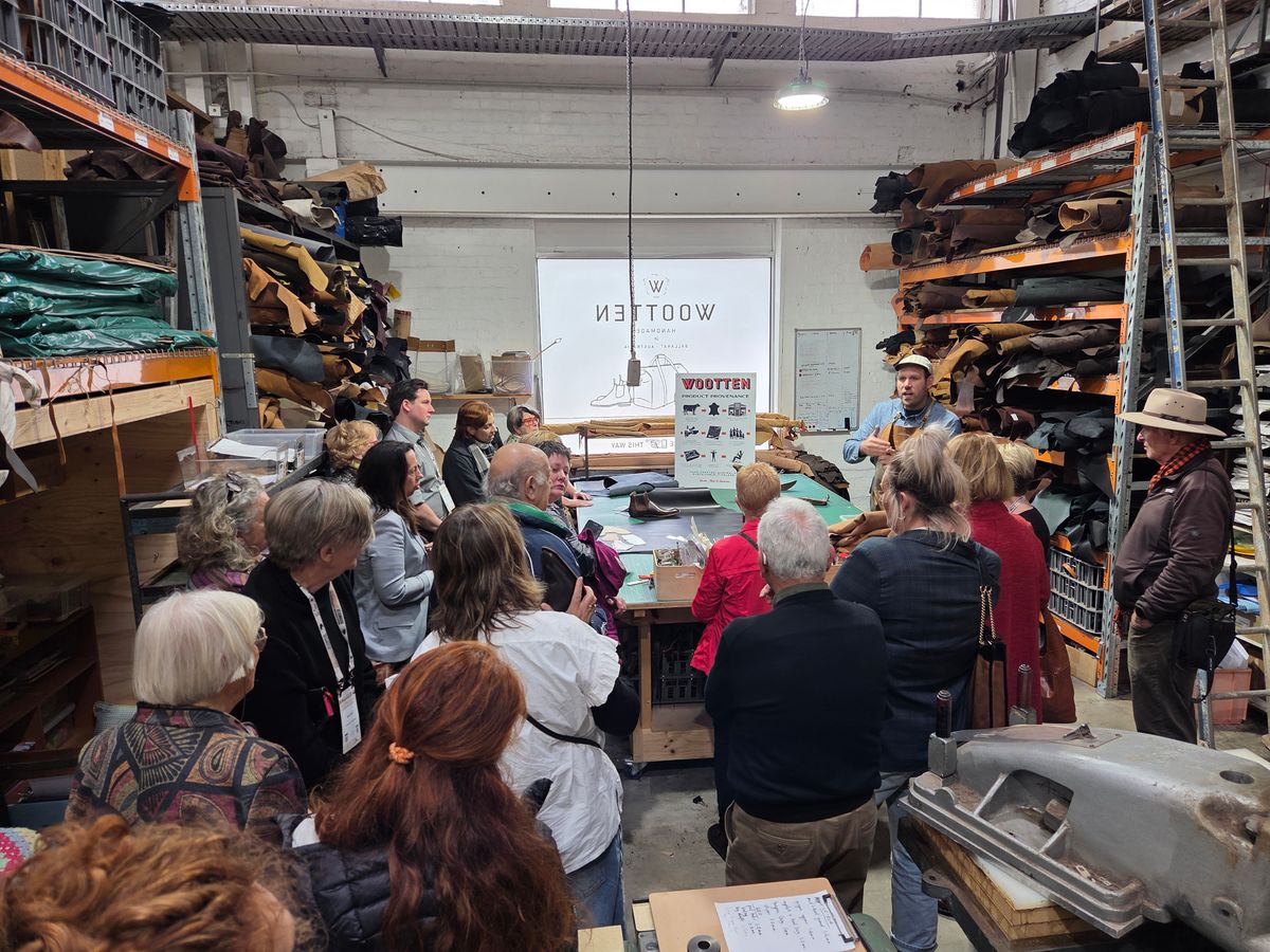 Photo by DownThunderdome on November 18, 2025 of the Wootten Sgt. Pepper in Waxxed Saddle Tan.