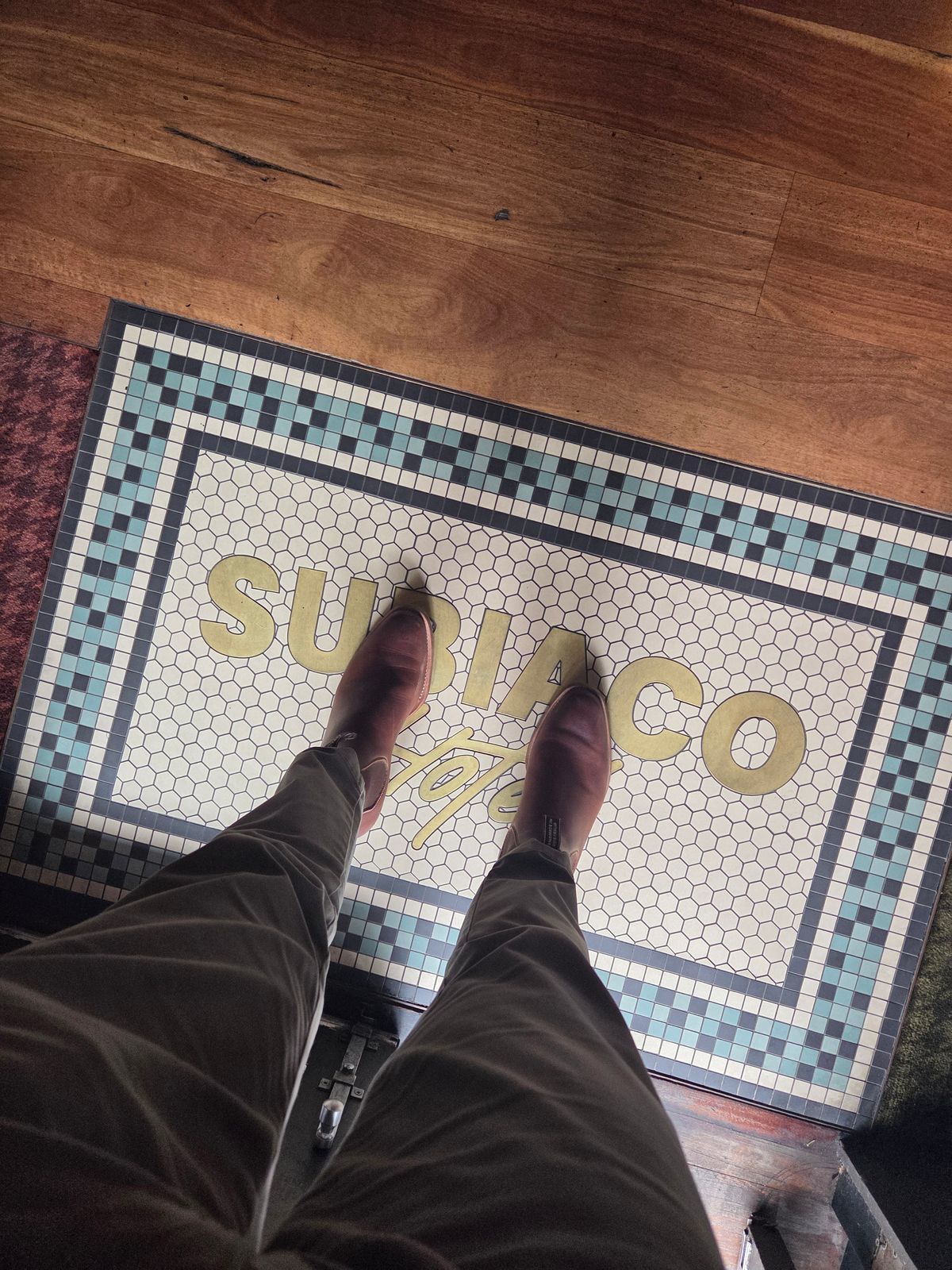 Photo by DownThunderdome on November 25, 2025 of the Wootten Sgt. Pepper in Waxxed Saddle Tan.