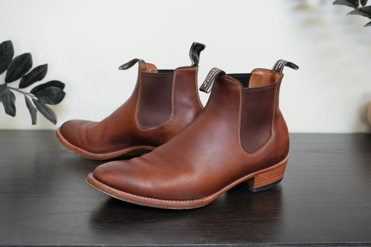 Photo by DownThunderdome on January 3, 2026 of the Wootten Sgt. Pepper in Waxxed Saddle Tan.