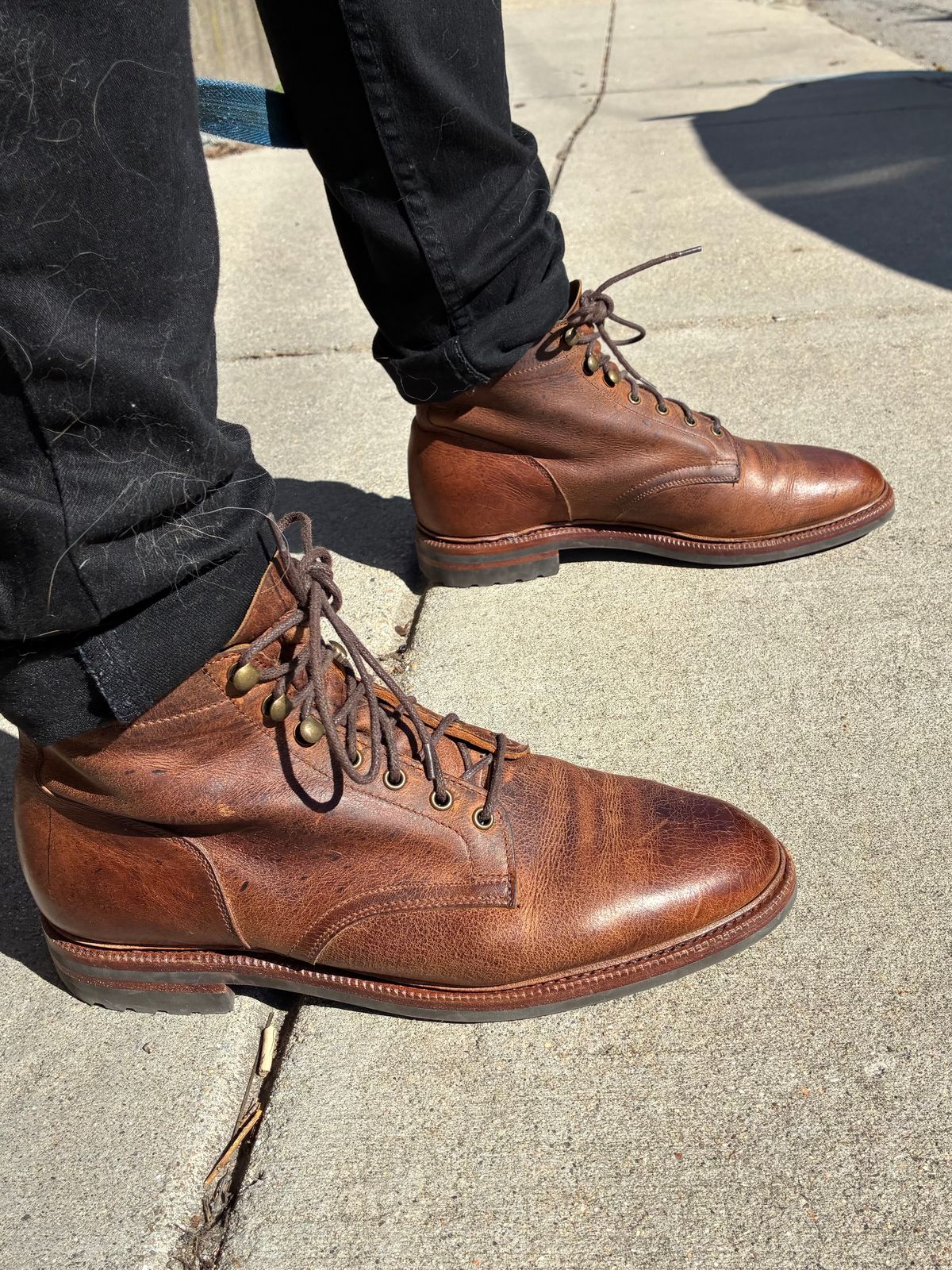 Photo by chrsd on April 8, 2026 of the Meermin Service Boot in Meermin AUTUMN SPICE WAXY KUDU.