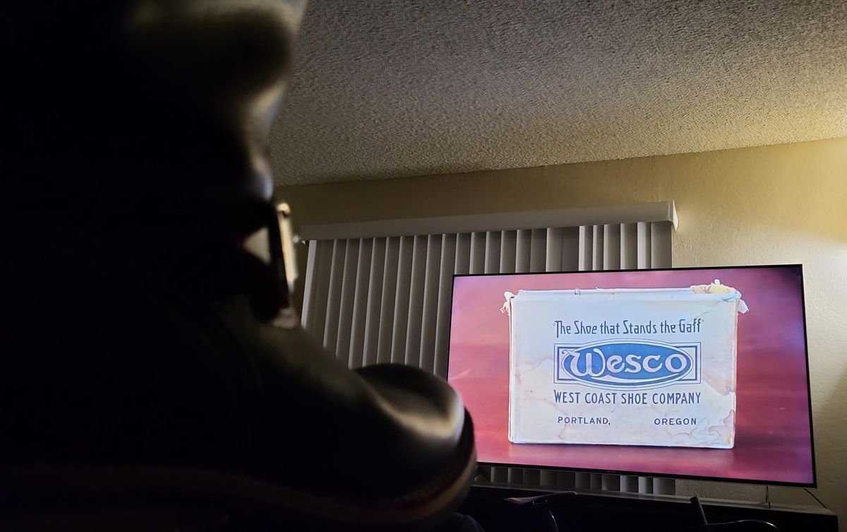 Photo by Mobeeenzeee on October 12, 2025 of the Wesco Boss Engineer Boot in Burgundy Domain.