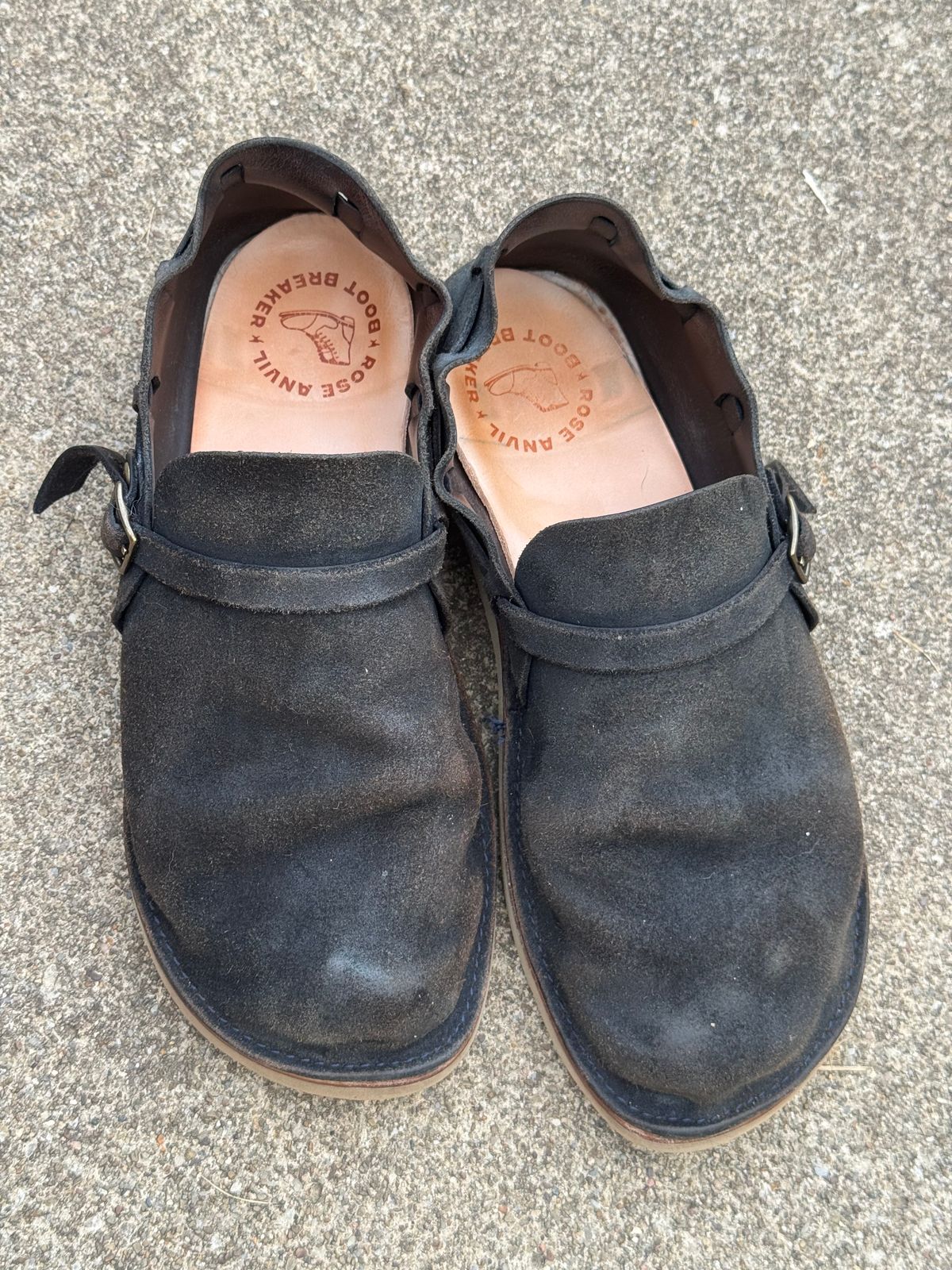 Photo by gstein.250 on July 10, 2026 of the Oak Street Bootmakers Country Loafer in Natural Cxl Rough Out Indigo.