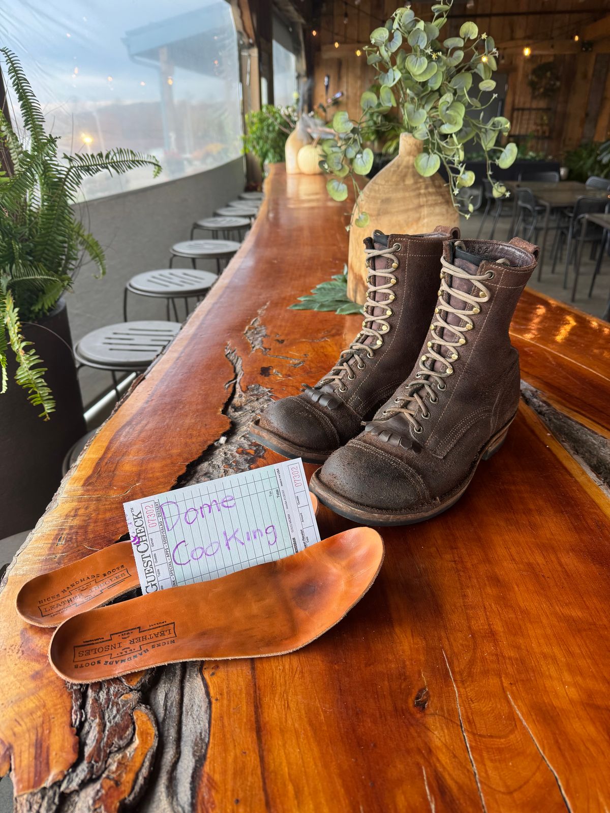 Photo by gstein.250 on November 3, 2025 of the Drew's Boots Contractor 8-inch in Brown Roughout.