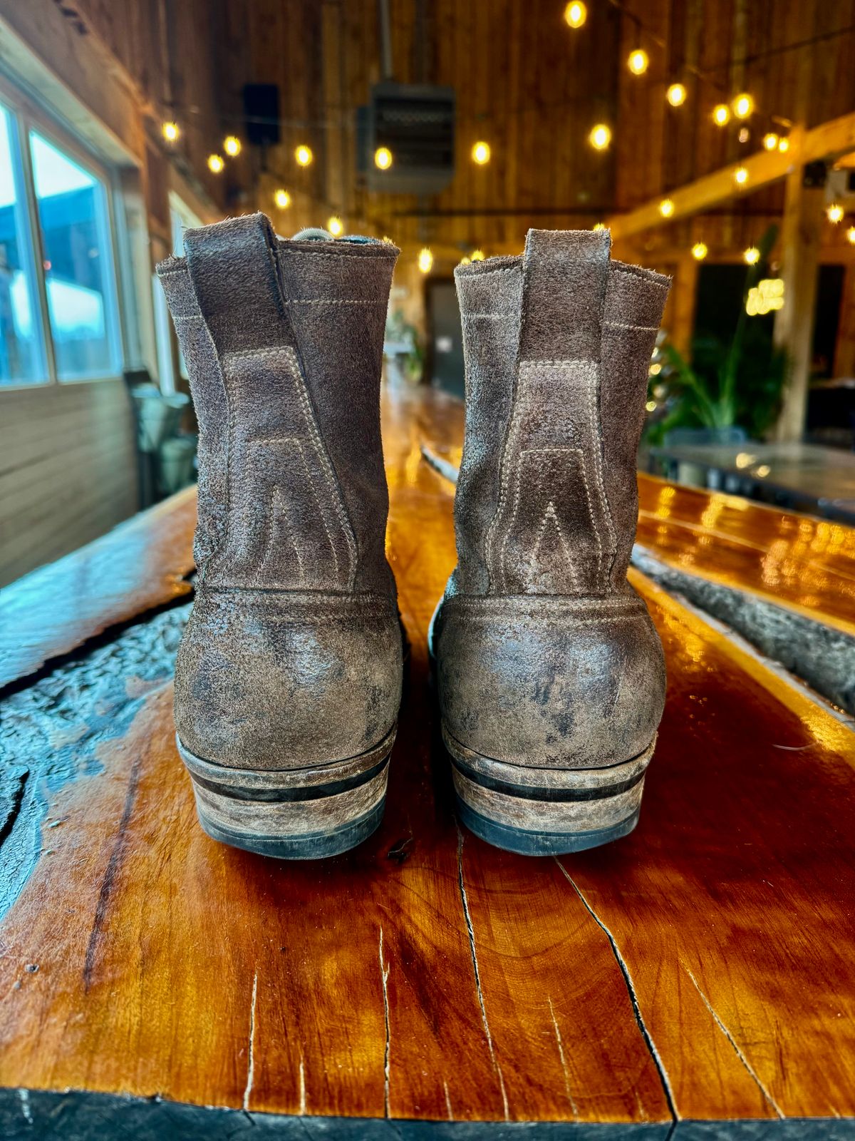 Photo by gstein.250 on March 5, 2026 of the Drew's Boots Contractor 8-inch in Brown Roughout.