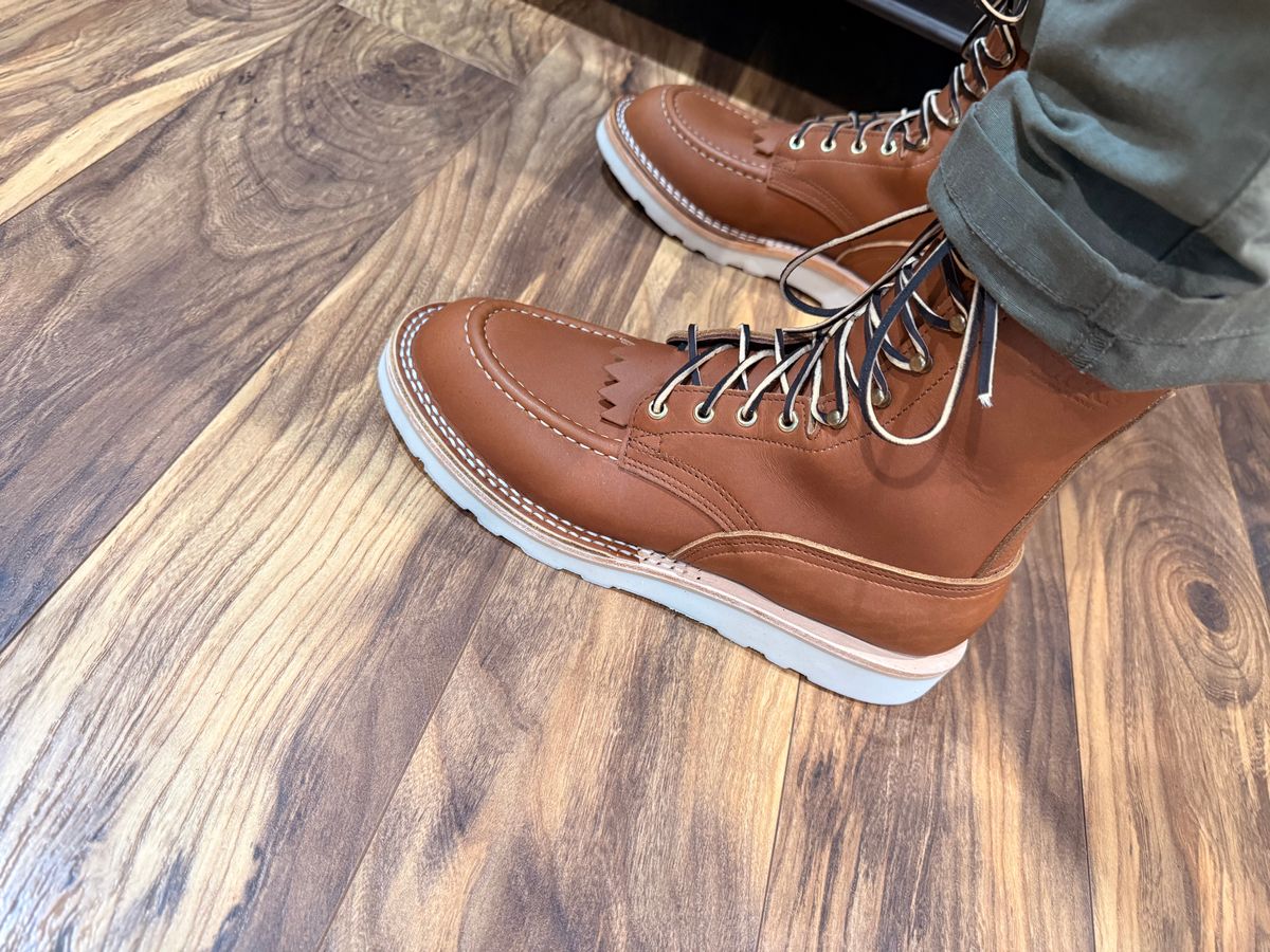 Photo by CurtQuick on July 10, 2026 of the Nicks Moc Toe in Seidel 1964 Tan.