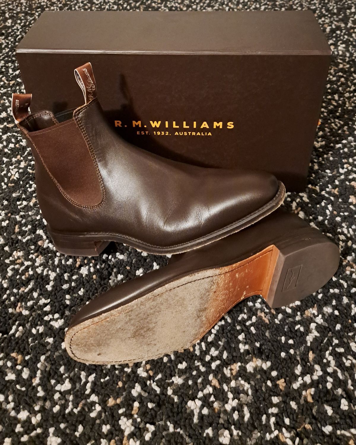 Photo by miboots on November 3, 2024 of the R.M. Williams Craftsman Boot in Chestnut Yearling.