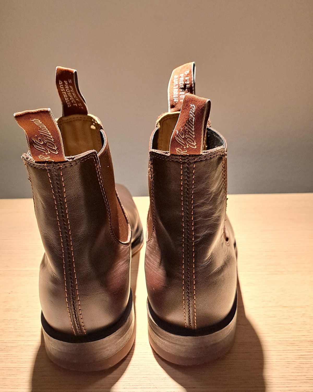 Photo by miboots on January 4, 2025 of the R.M. Williams Craftsman Boot in Chestnut Yearling.