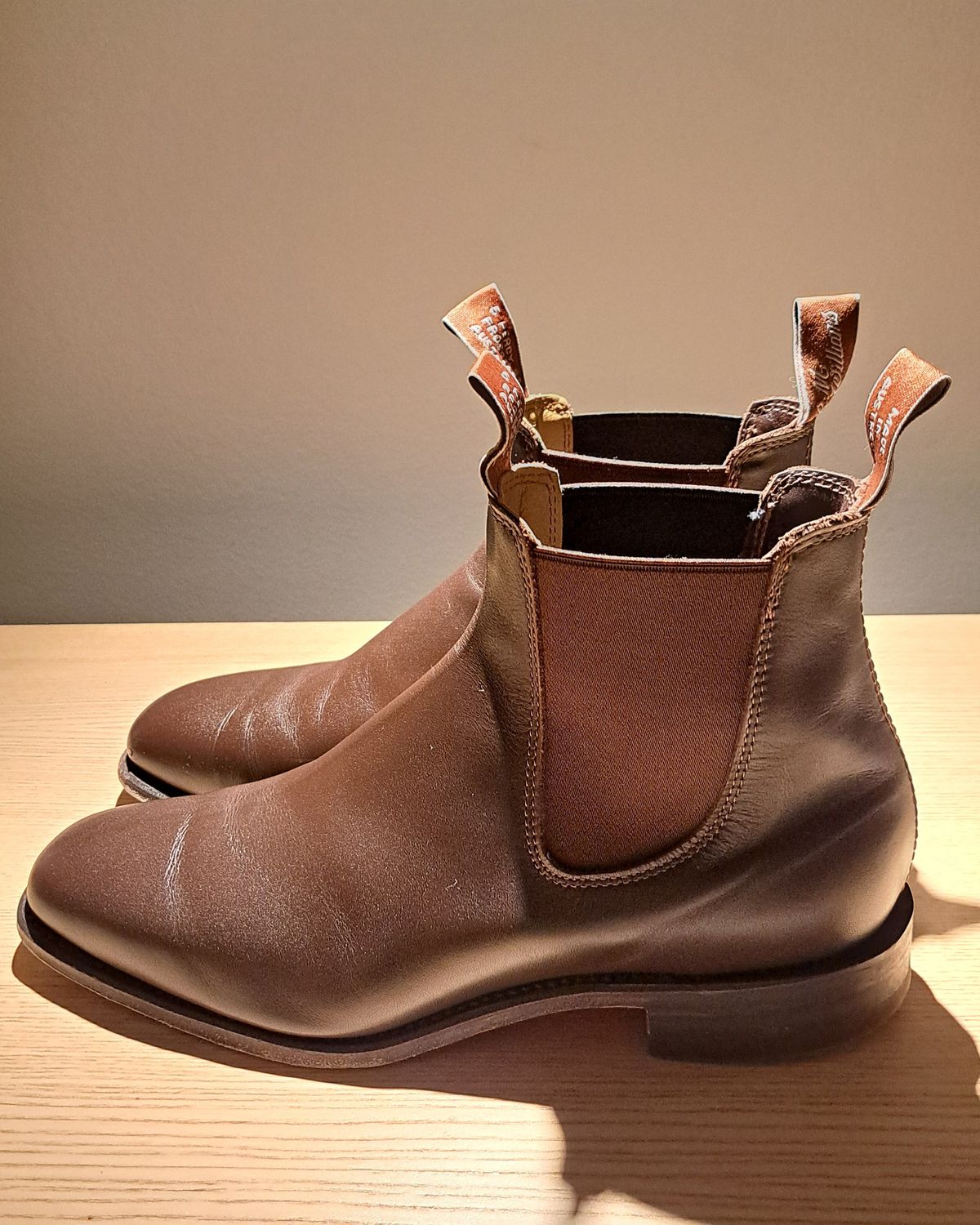 Photo by miboots on January 4, 2025 of the R.M. Williams Craftsman Boot in Chestnut Yearling.
